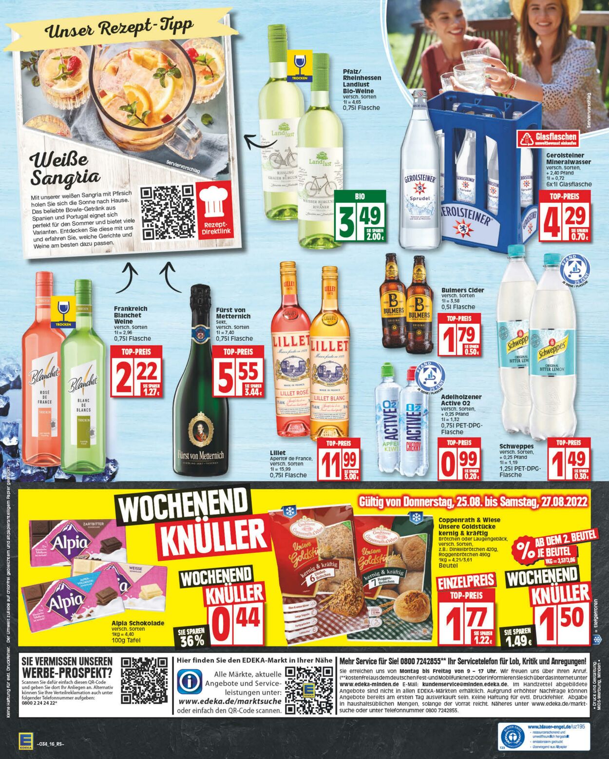 Prospekt Edeka 22.08.2022 - 27.08.2022