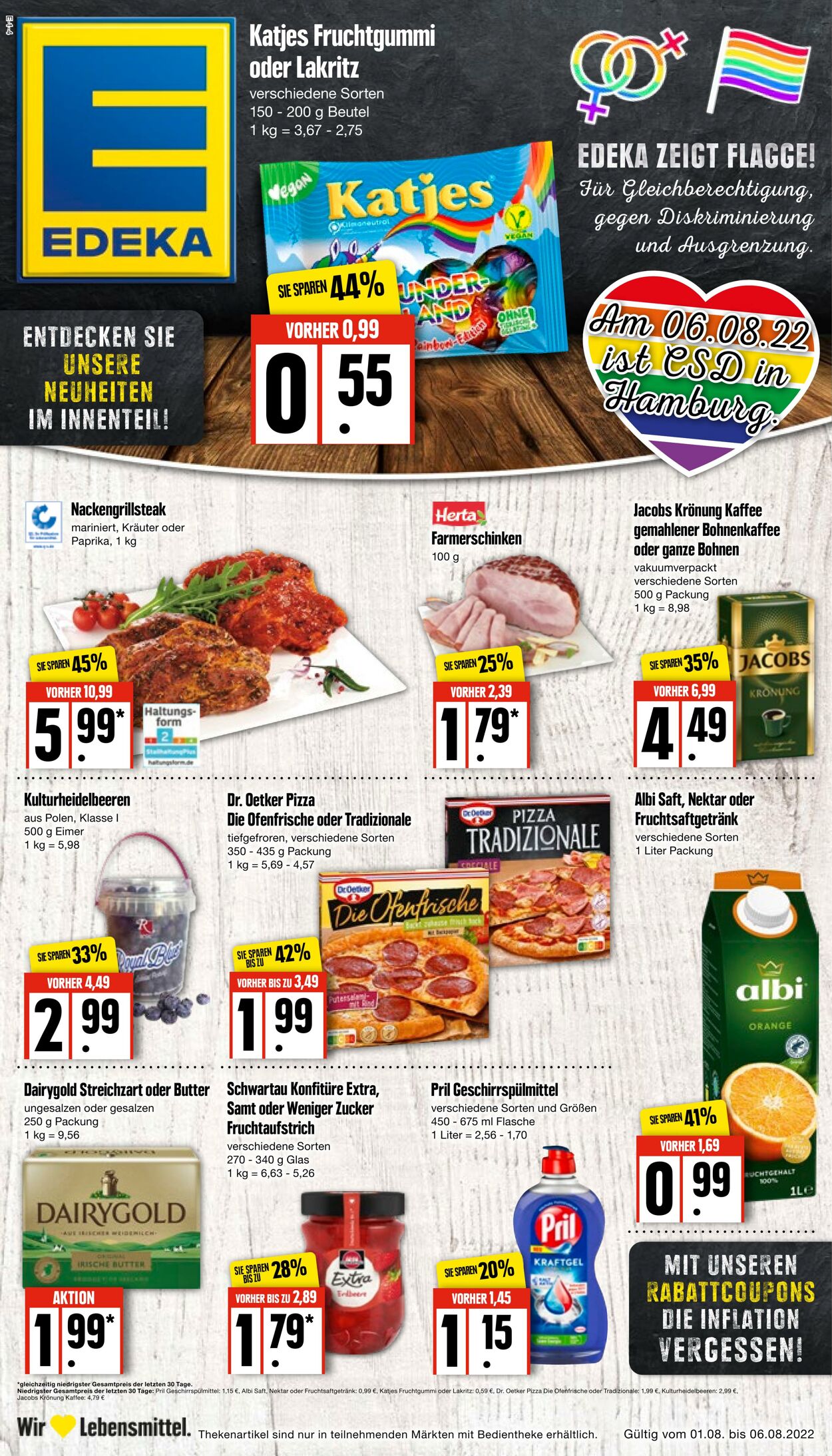 Prospekt Edeka 01.08.2022 - 06.08.2022