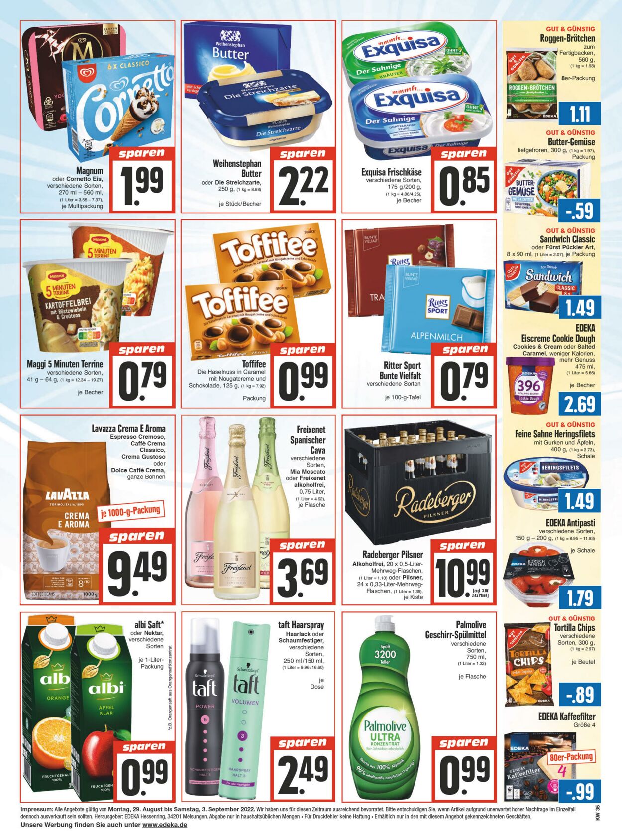 Prospekt Edeka 29.08.2022 - 03.09.2022