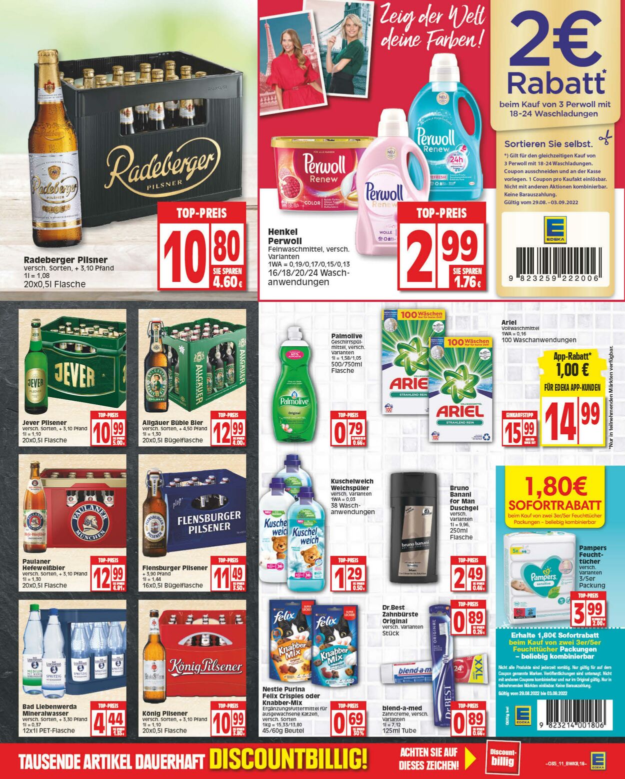 Prospekt Edeka 29.08.2022 - 03.09.2022