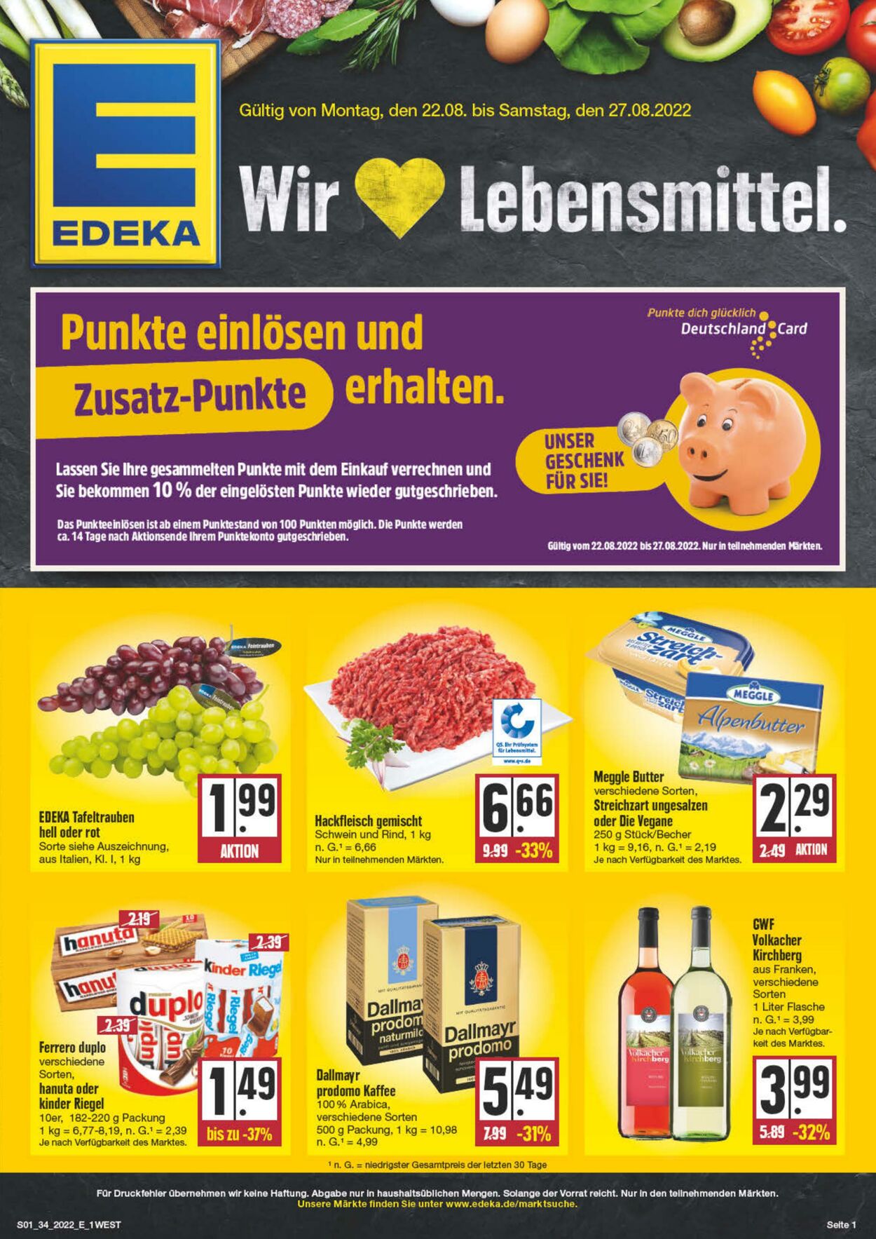 Prospekt Edeka 22.08.2022 - 27.08.2022