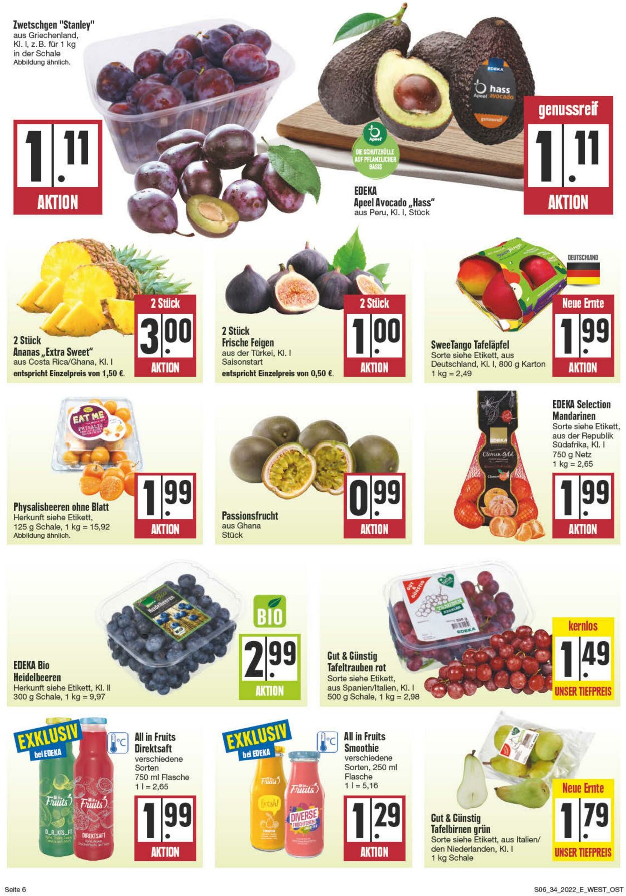 Prospekt Edeka 22.08.2022 - 27.08.2022