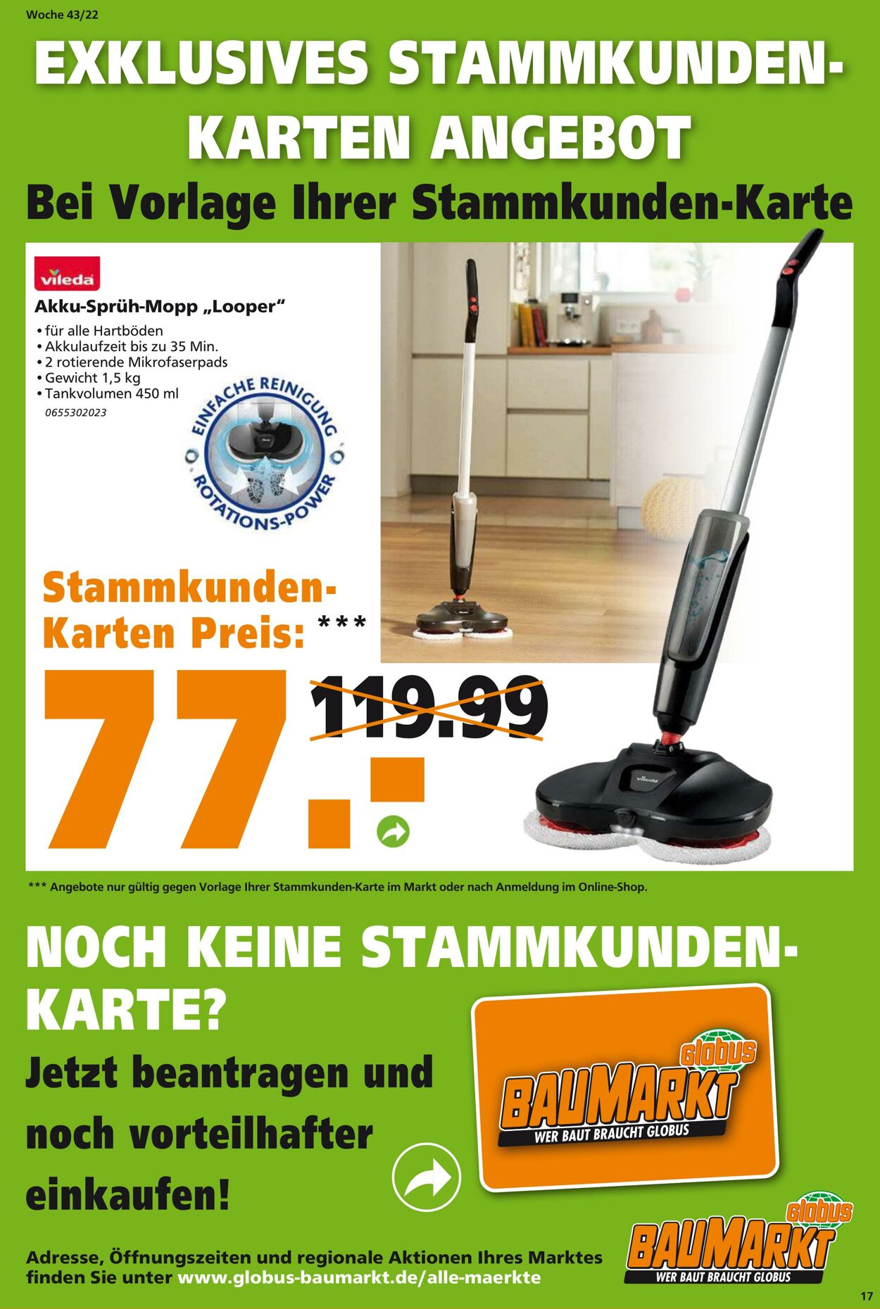 Prospekt Globus Baumarkt 24.10.2022 - 29.10.2022