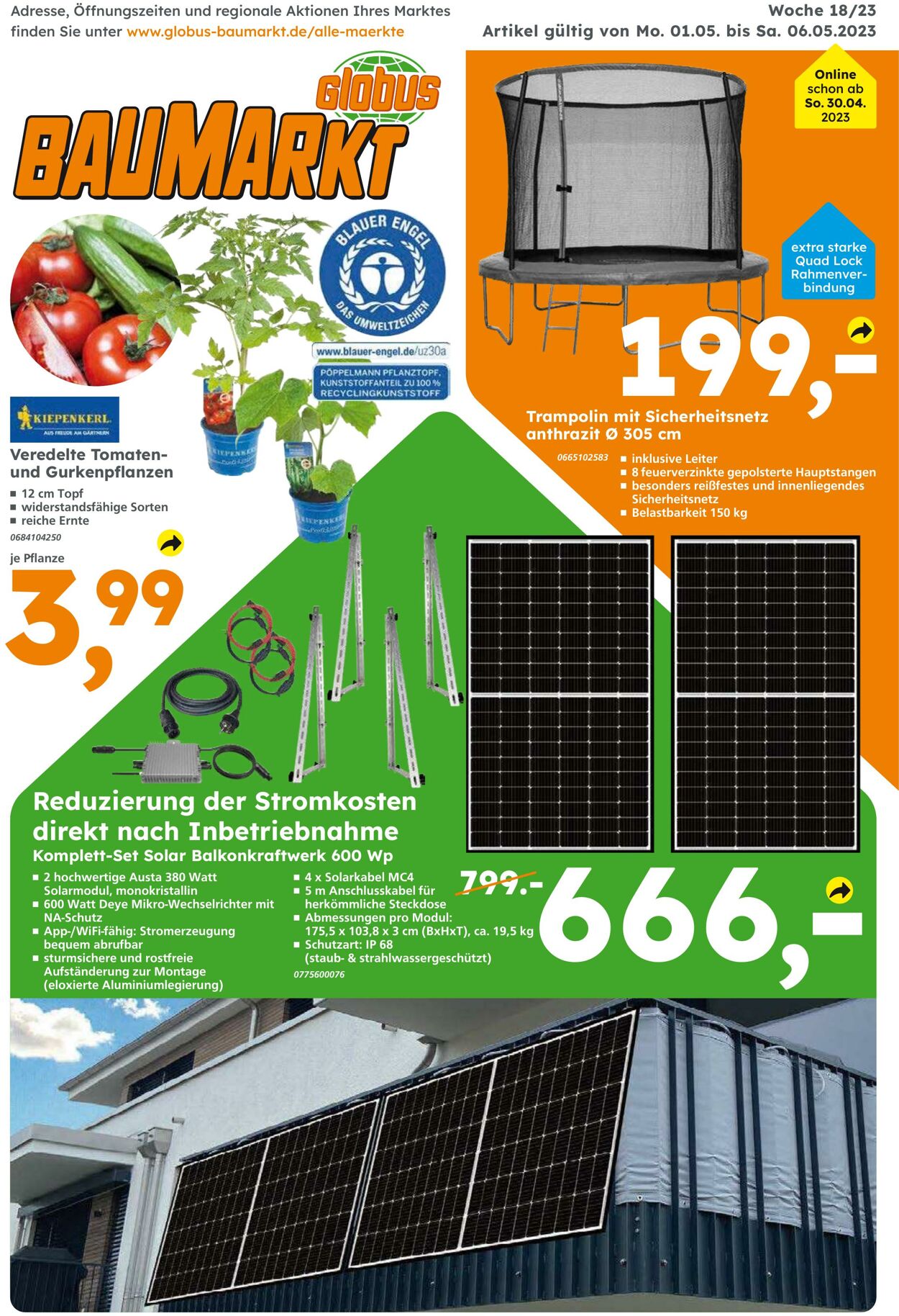 Prospekt Globus Baumarkt 01.05.2023 - 06.05.2023