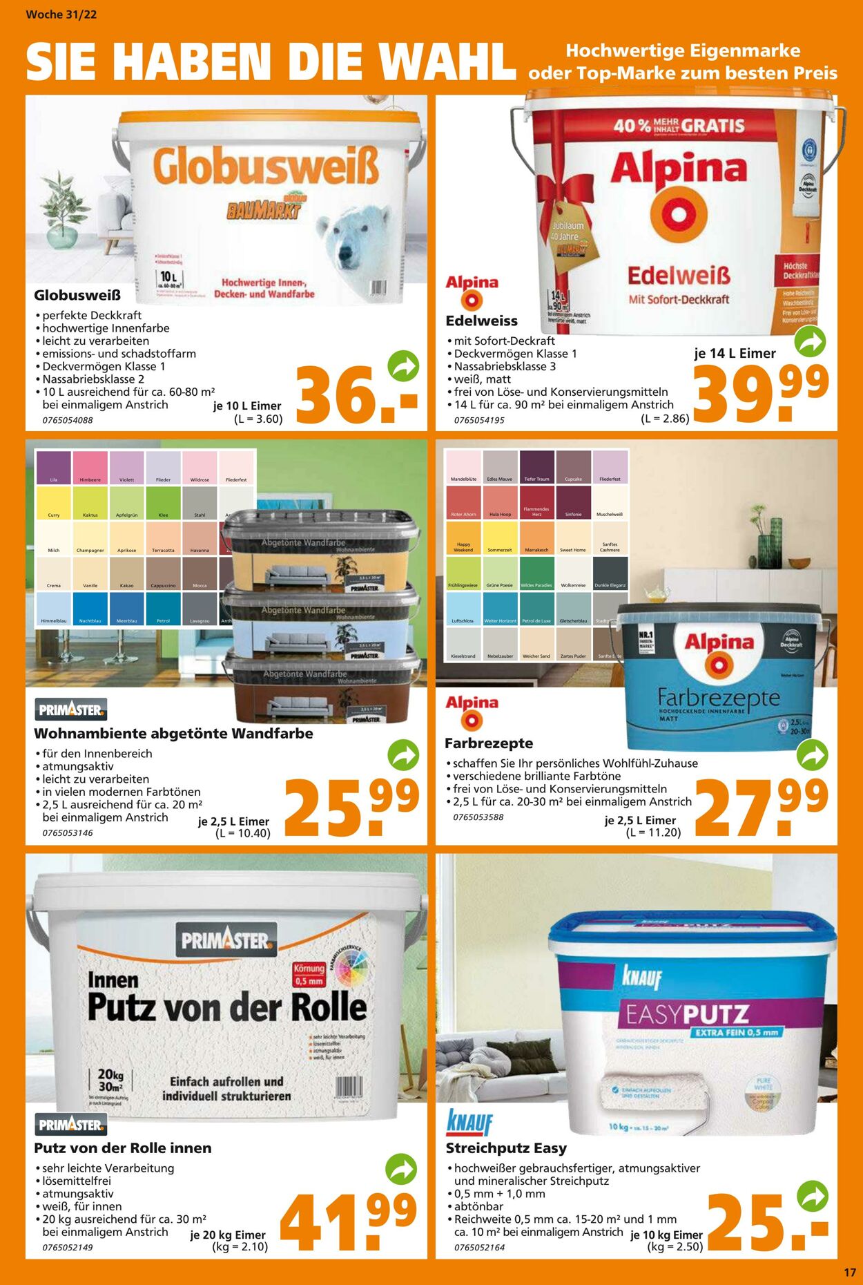 Prospekt Globus Baumarkt 01.08.2022 - 06.08.2022