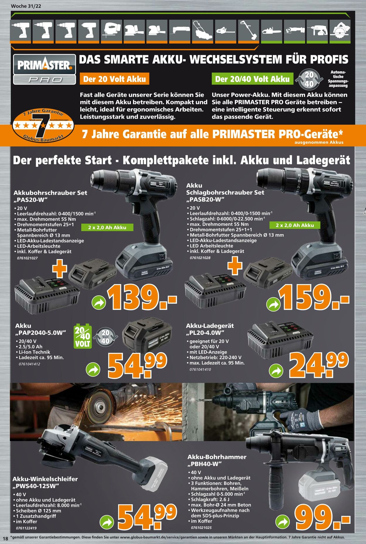 Prospekt Globus Baumarkt 01.08.2022 - 06.08.2022