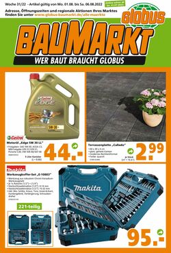 Prospekt Globus Baumarkt 01.08.2022 - 06.08.2022