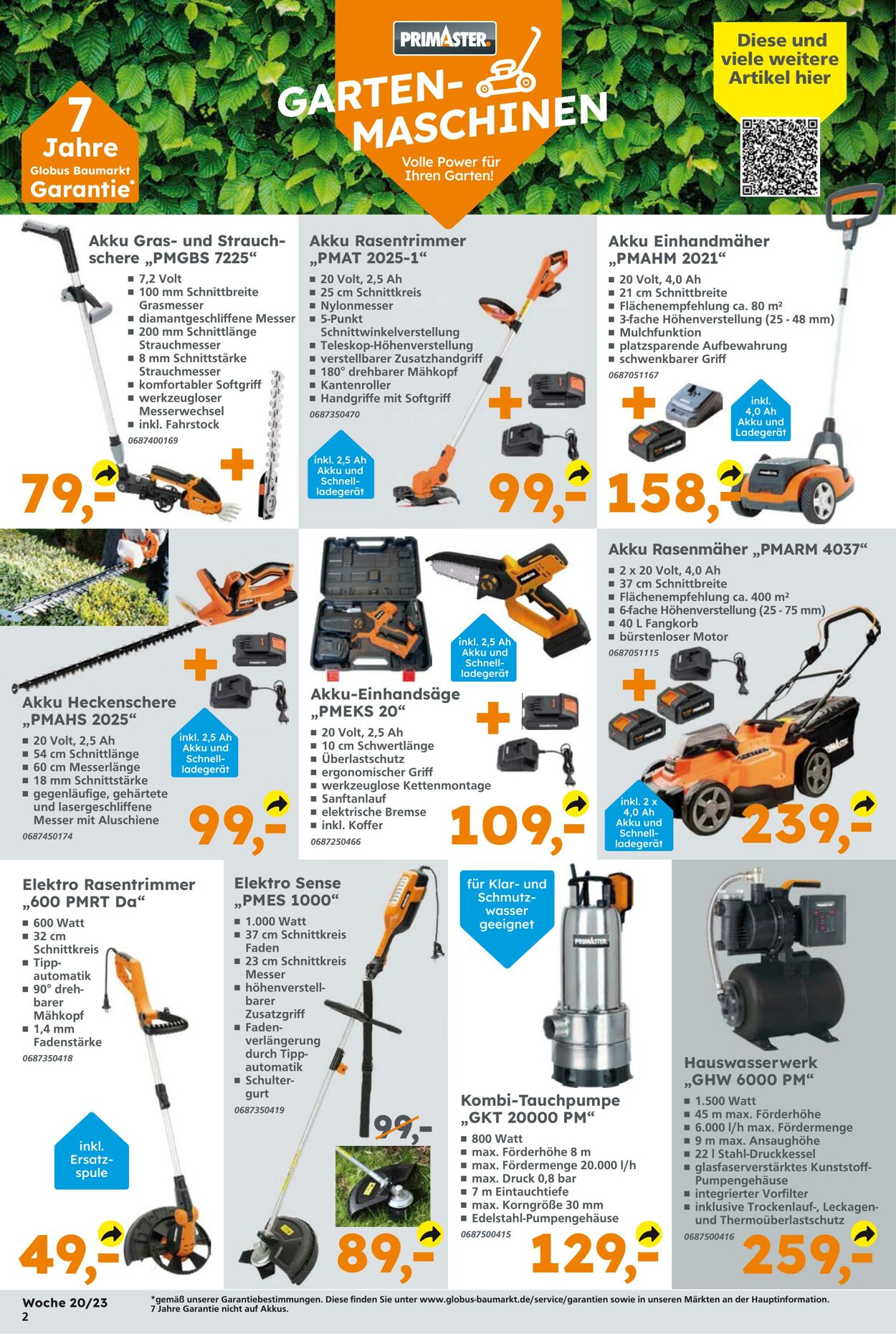 Prospekt Globus Baumarkt 15.05.2023 - 20.05.2023