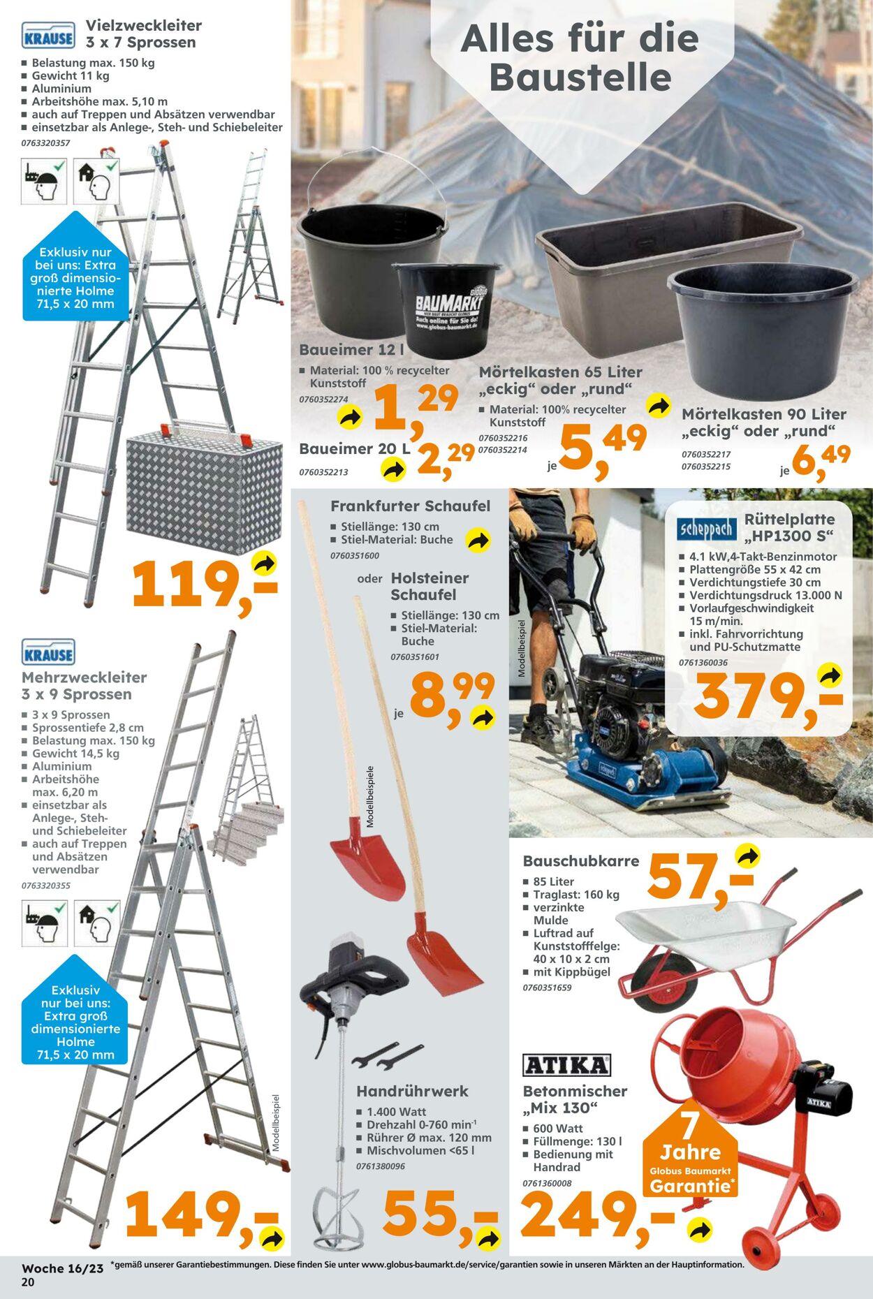 Prospekt Globus Baumarkt 17.04.2023 - 22.04.2023