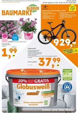 Prospekt Globus Baumarkt 20.08.2023 - 26.08.2023