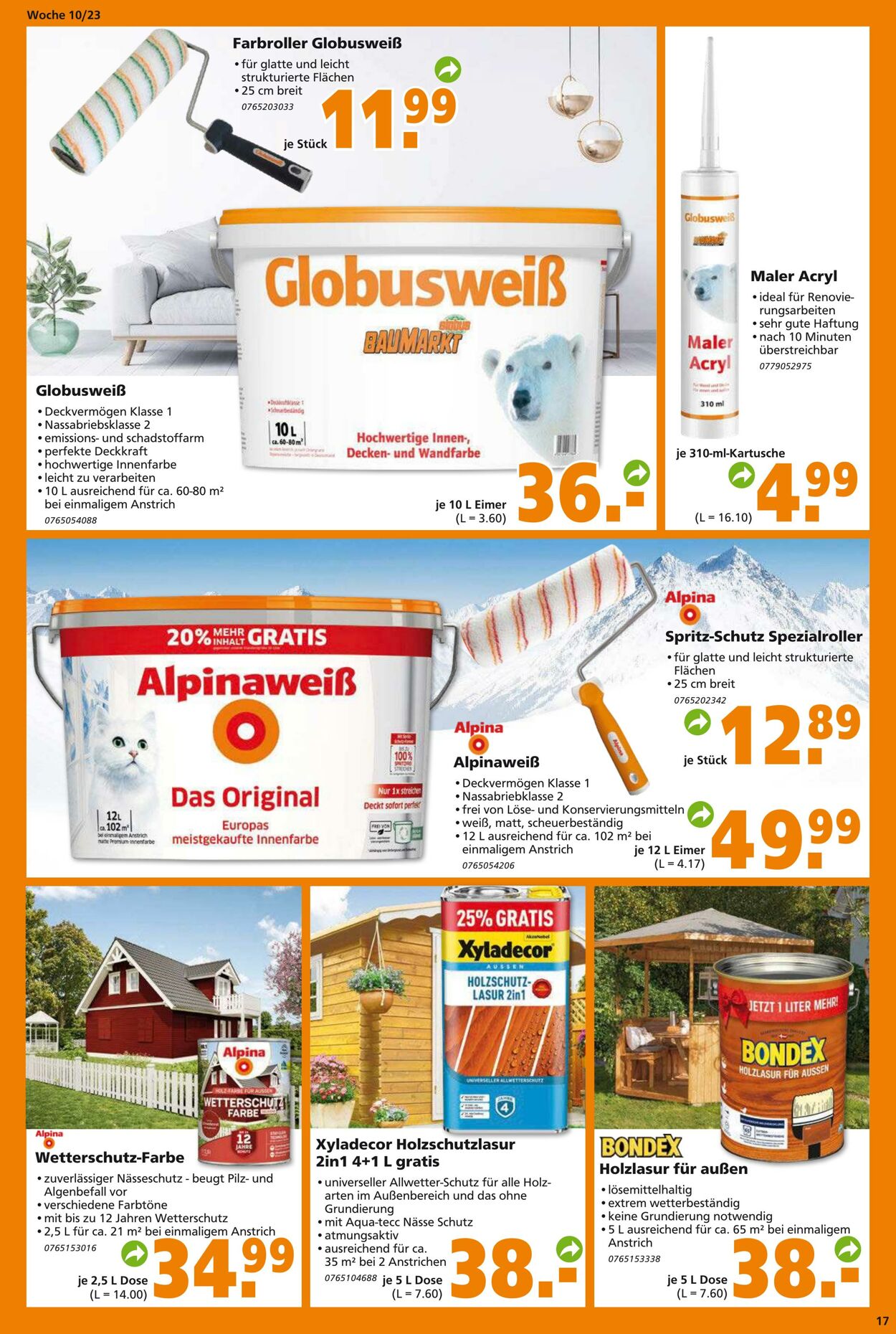 Prospekt Globus Baumarkt 06.03.2023 - 11.03.2023