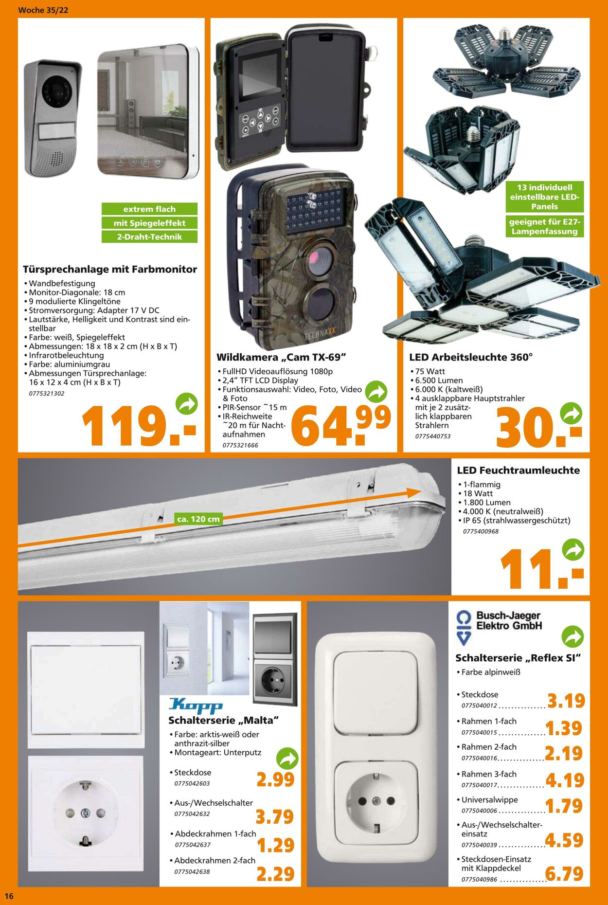 Prospekt Globus Baumarkt 29.08.2022 - 03.09.2022