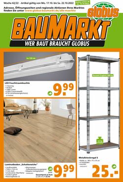 Prospekt Globus Baumarkt 17.10.2022 - 22.10.2022