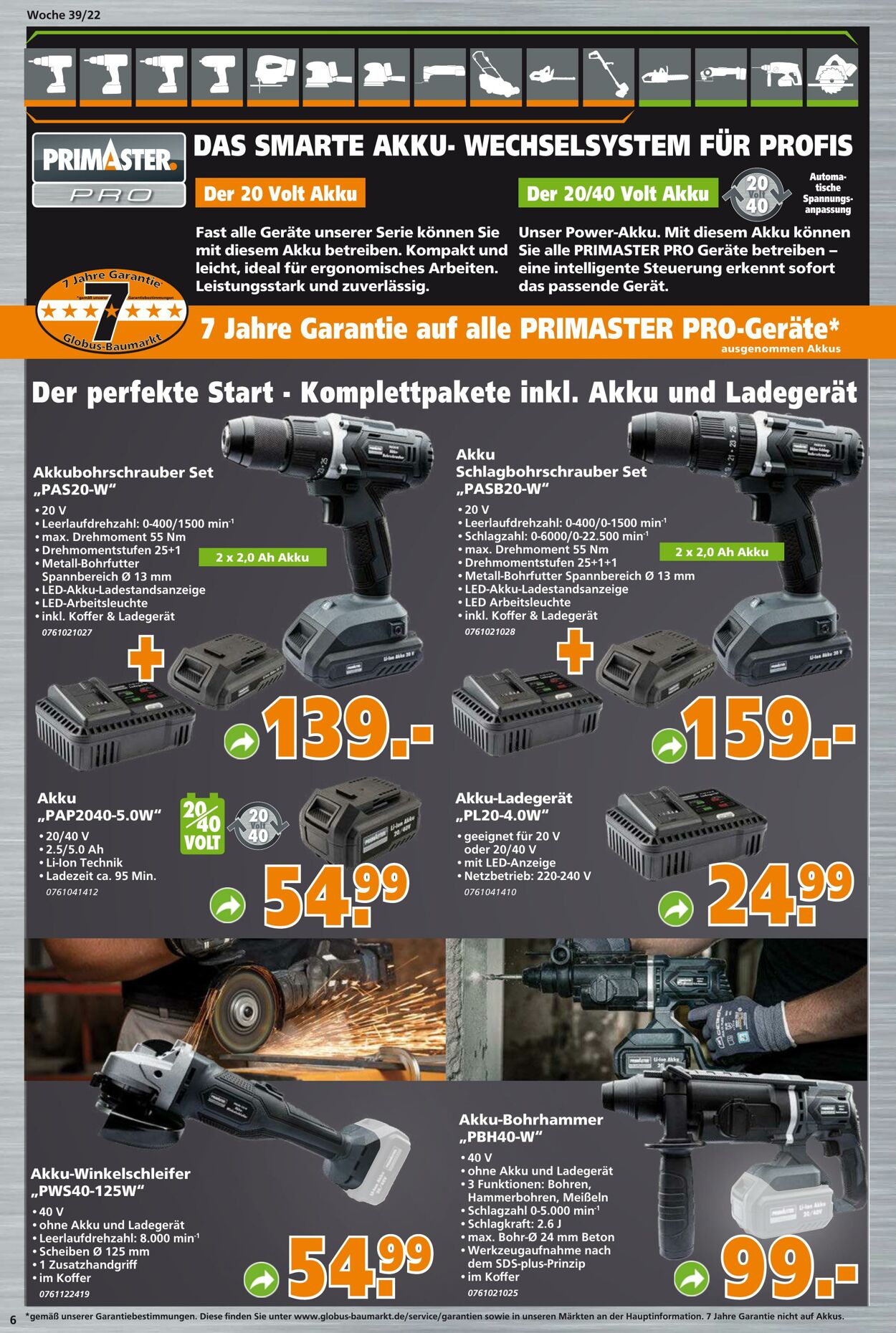 Prospekt Globus Baumarkt 26.09.2022 - 01.10.2022