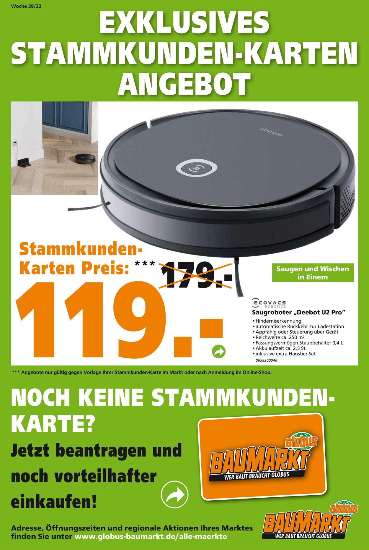 Prospekt Globus Baumarkt 26.09.2022 - 01.10.2022