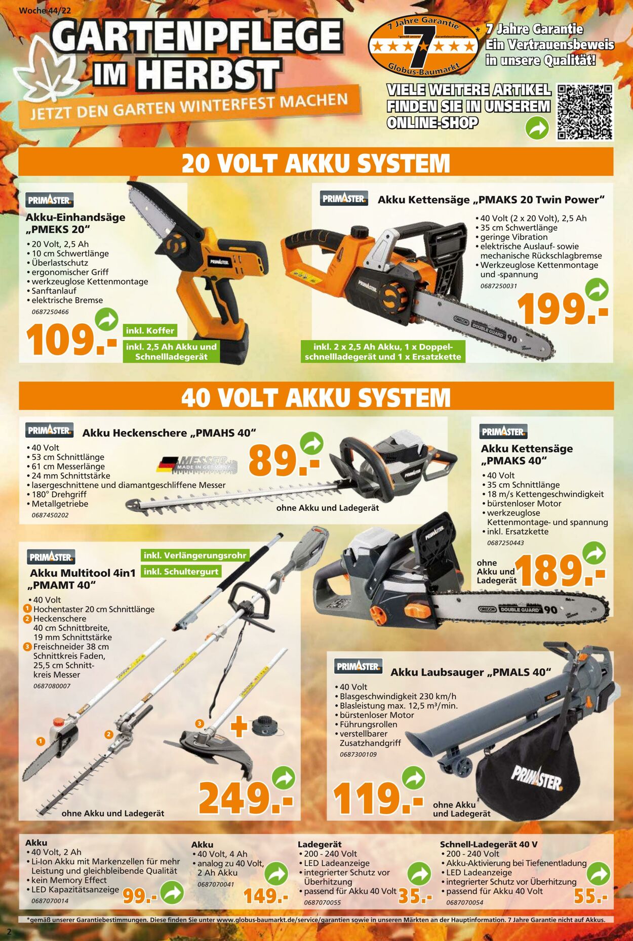 Prospekt Globus Baumarkt 31.10.2022 - 05.11.2022