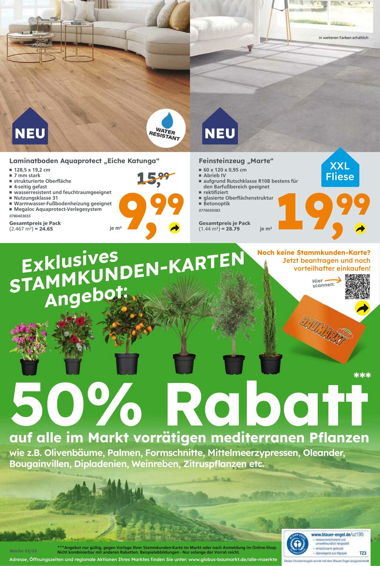 Prospekt Globus Baumarkt 13.08.2023 - 19.08.2023