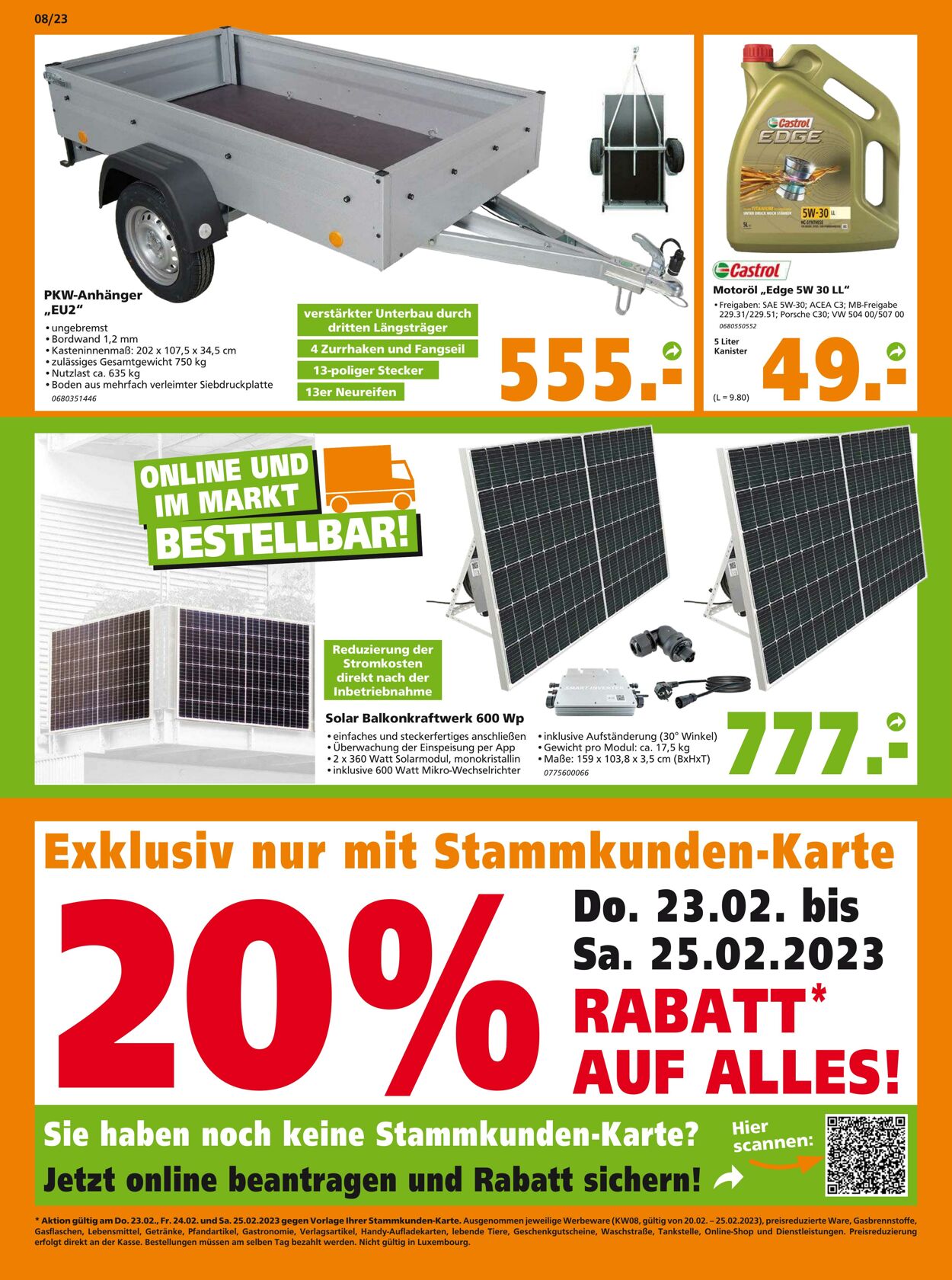 Prospekt Globus Baumarkt 20.02.2023 - 25.02.2023