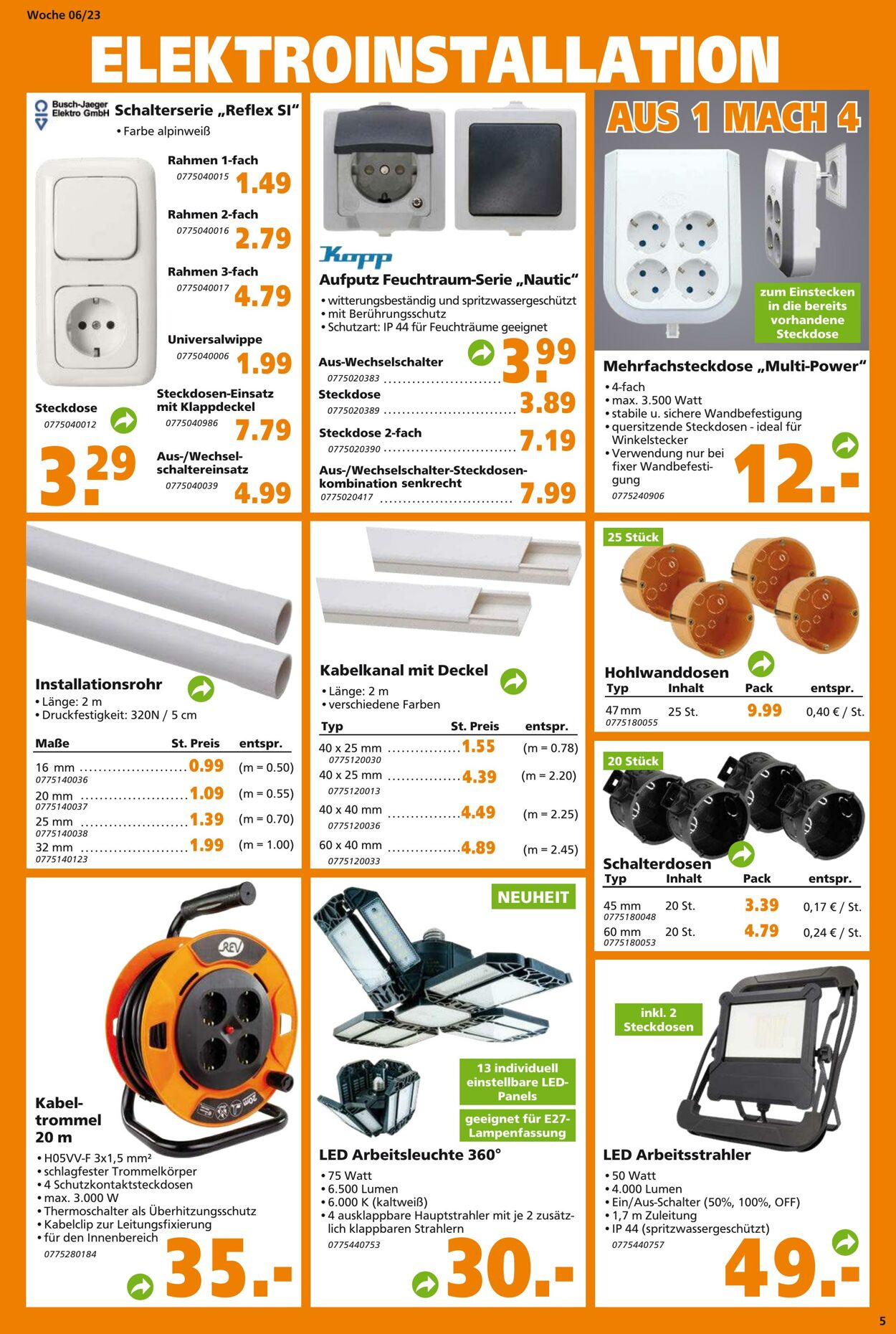 Prospekt Globus Baumarkt 06.02.2023 - 11.02.2023