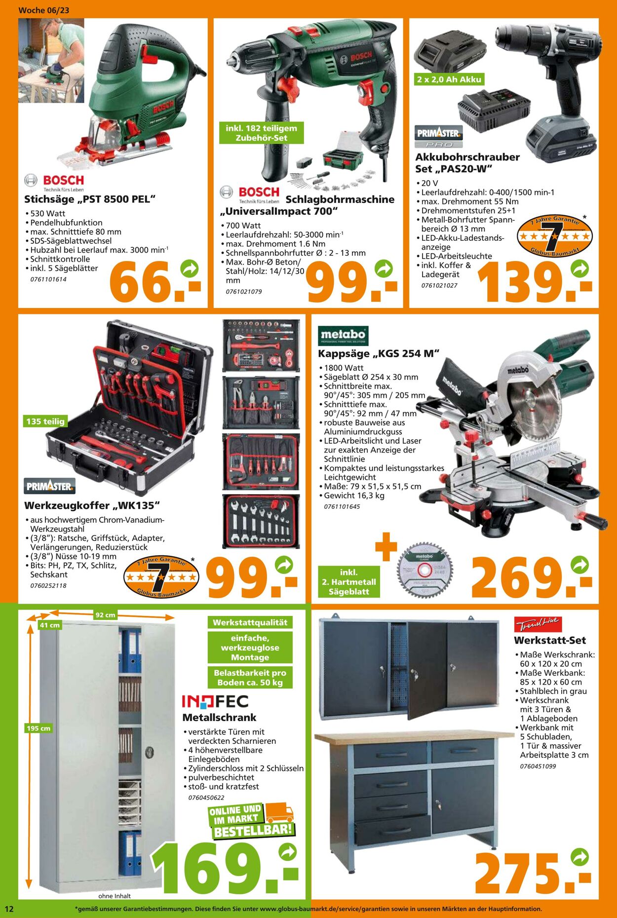 Prospekt Globus Baumarkt 06.02.2023 - 11.02.2023