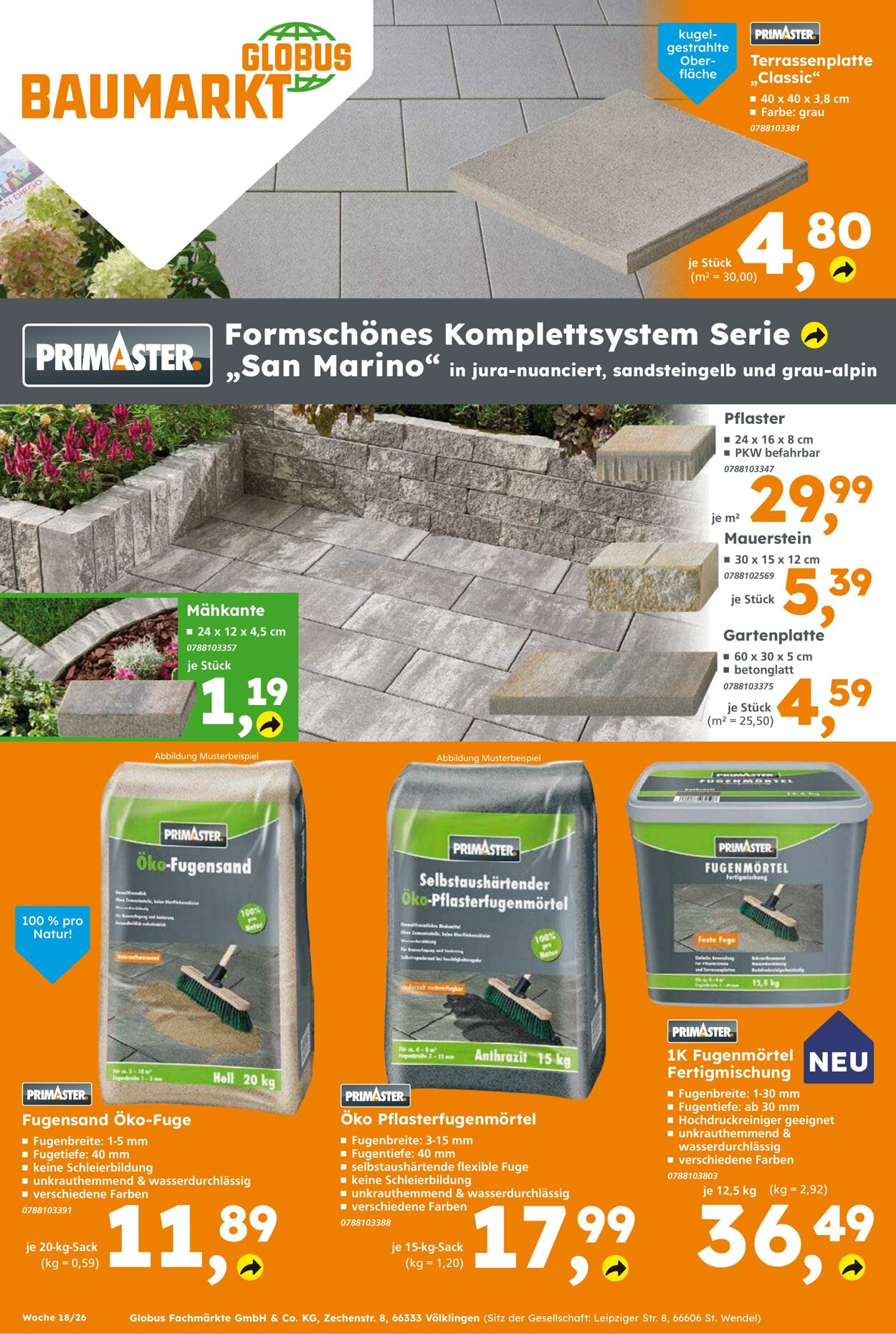 Prospekt Globus Baumarkt 26.04.2026 - 02.05.2026