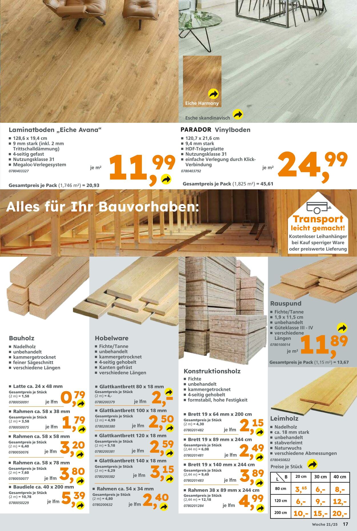 Prospekt Globus Baumarkt 18.05.2025 - 24.05.2025