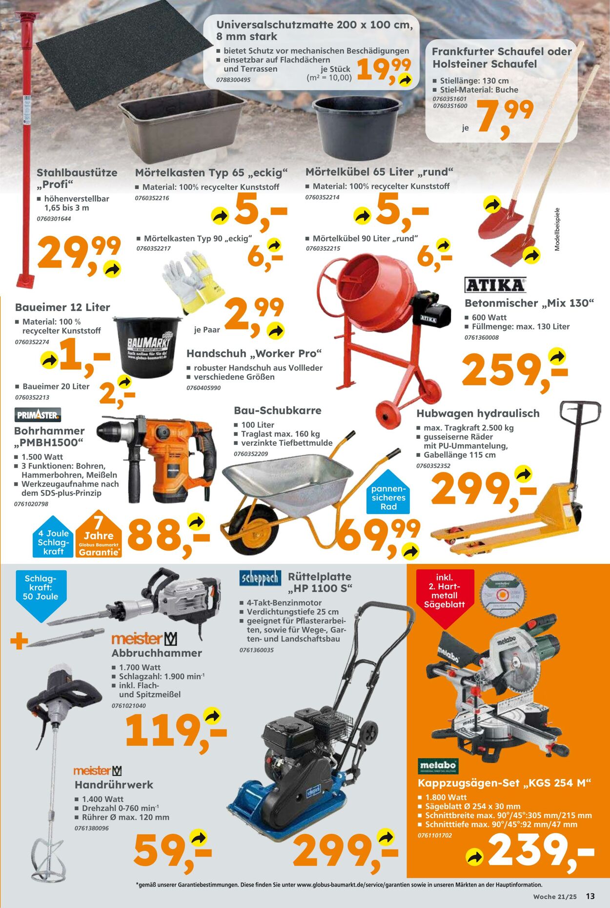 Prospekt Globus Baumarkt 18.05.2025 - 24.05.2025