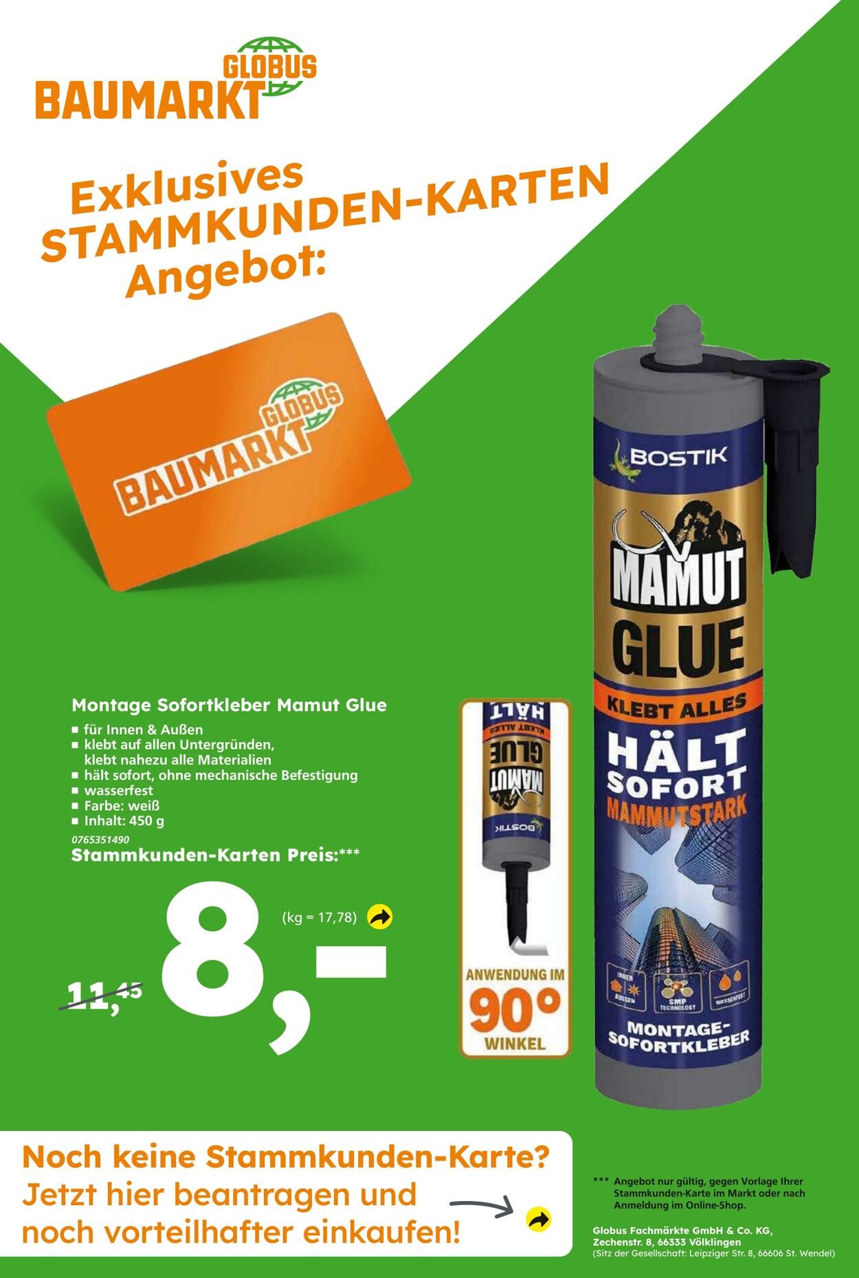 Prospekt Globus Baumarkt 11.05.2025 - 17.05.2025