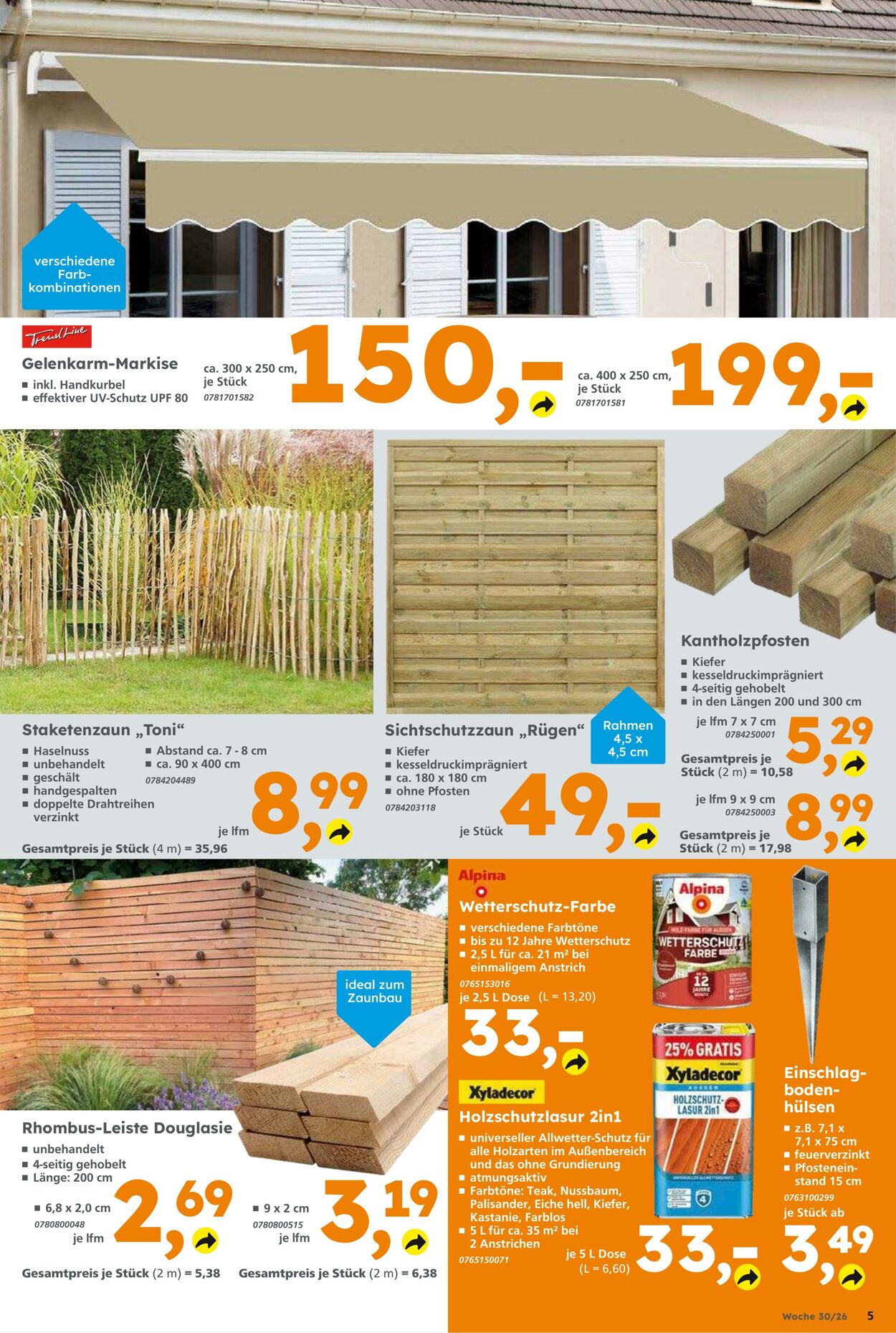 Prospekt Globus Baumarkt 19.07.2026 - 25.07.2026