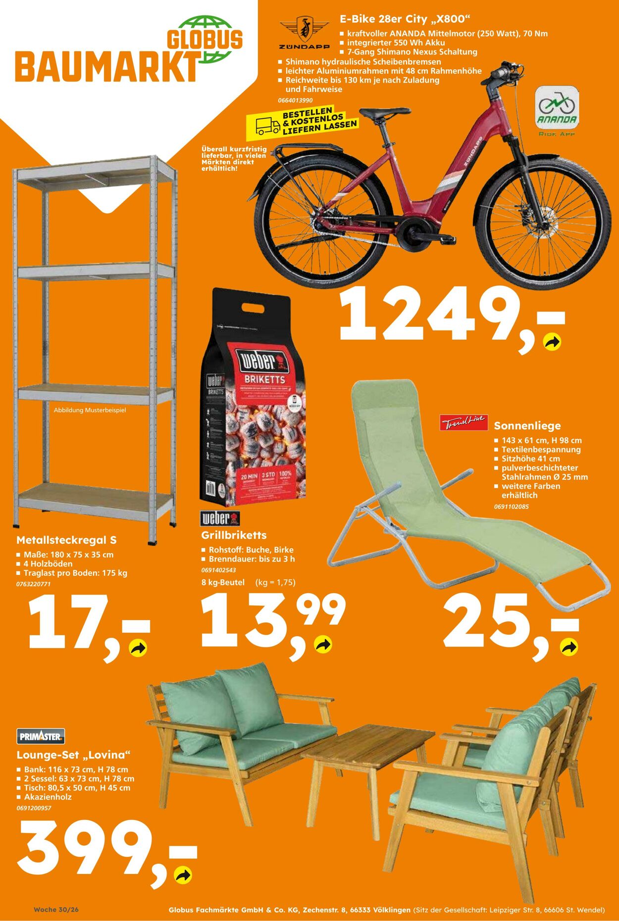 Prospekt Globus Baumarkt 19.07.2026 - 25.07.2026