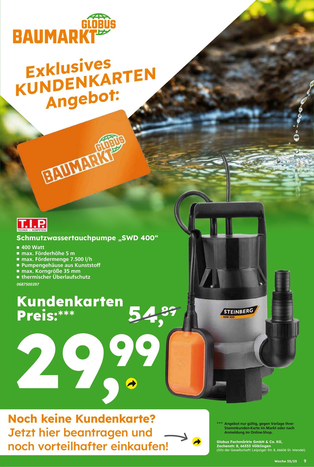 Prospekt Globus Baumarkt 24.08.2025 - 30.08.2025