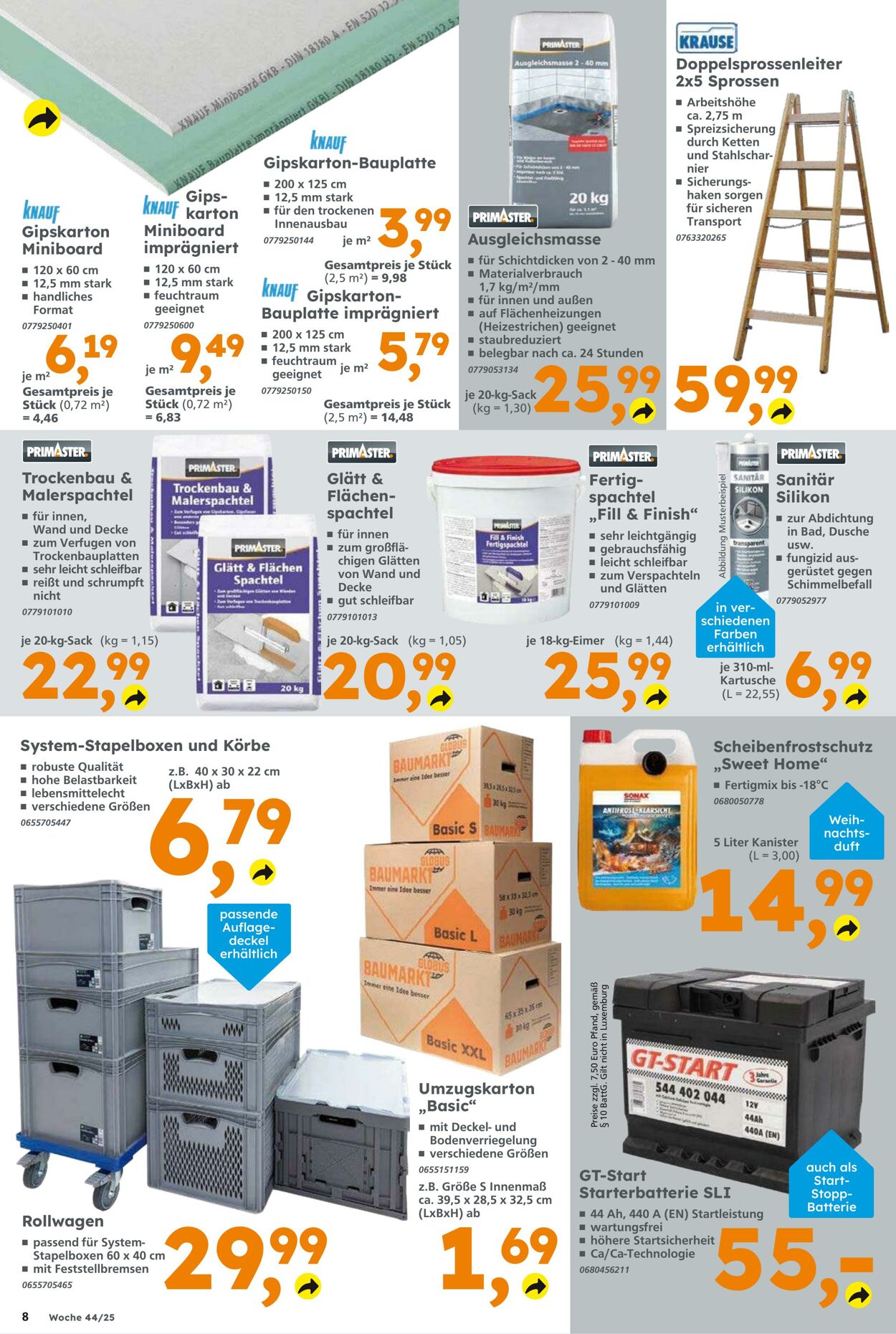 Prospekt Globus Baumarkt 26.10.2025 - 01.11.2025