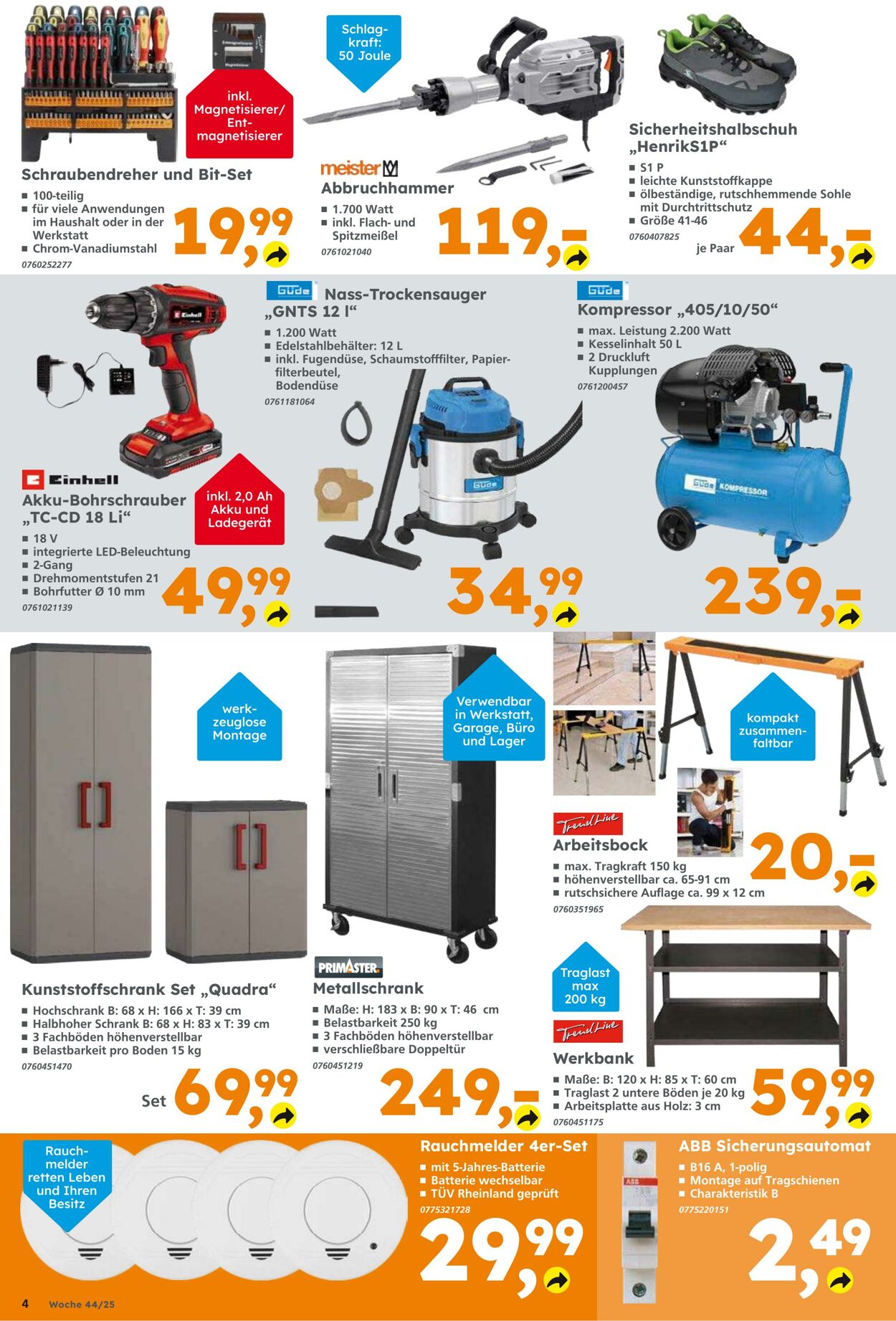 Prospekt Globus Baumarkt 26.10.2025 - 01.11.2025