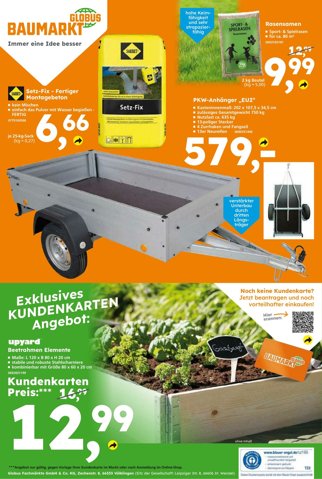 Prospekt Globus Baumarkt 31.08.2025 - 06.09.2025
