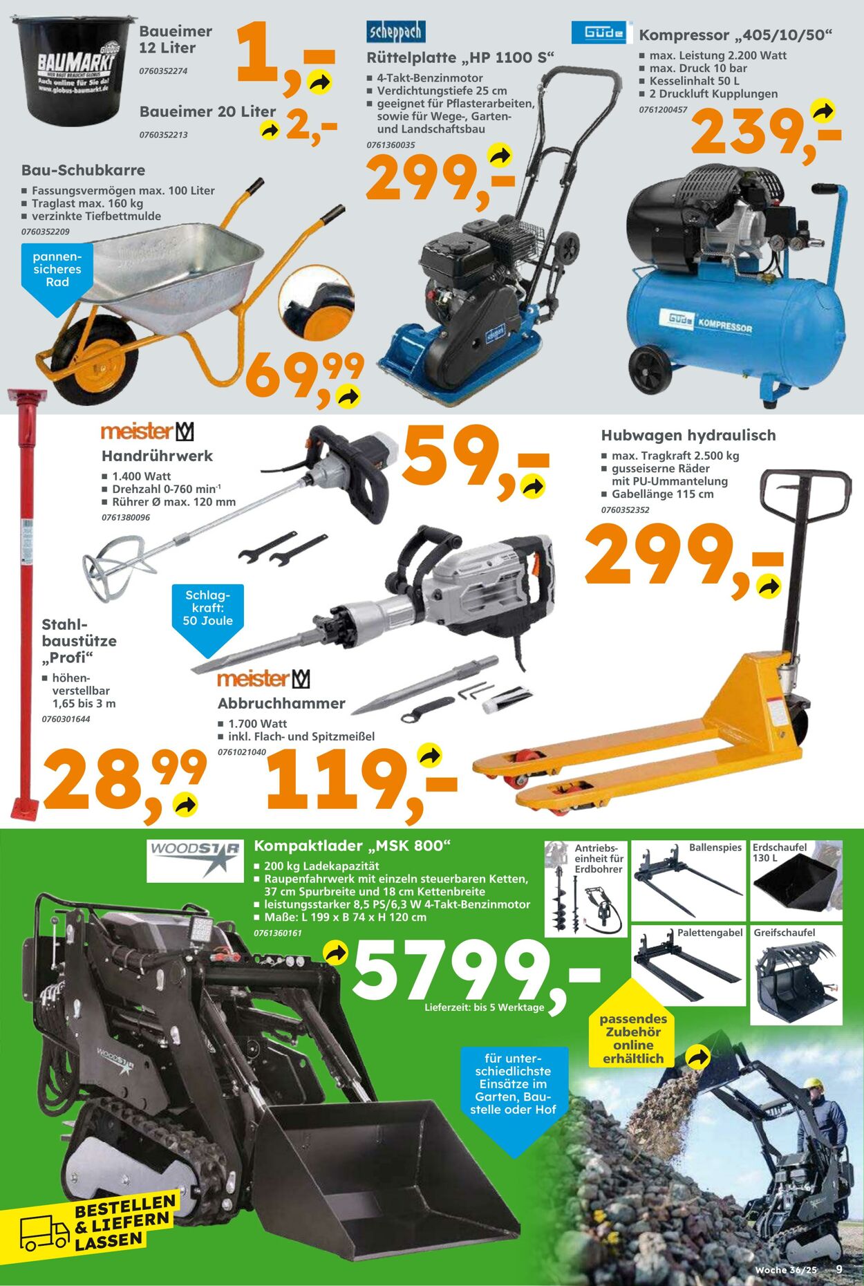 Prospekt Globus Baumarkt 31.08.2025 - 06.09.2025