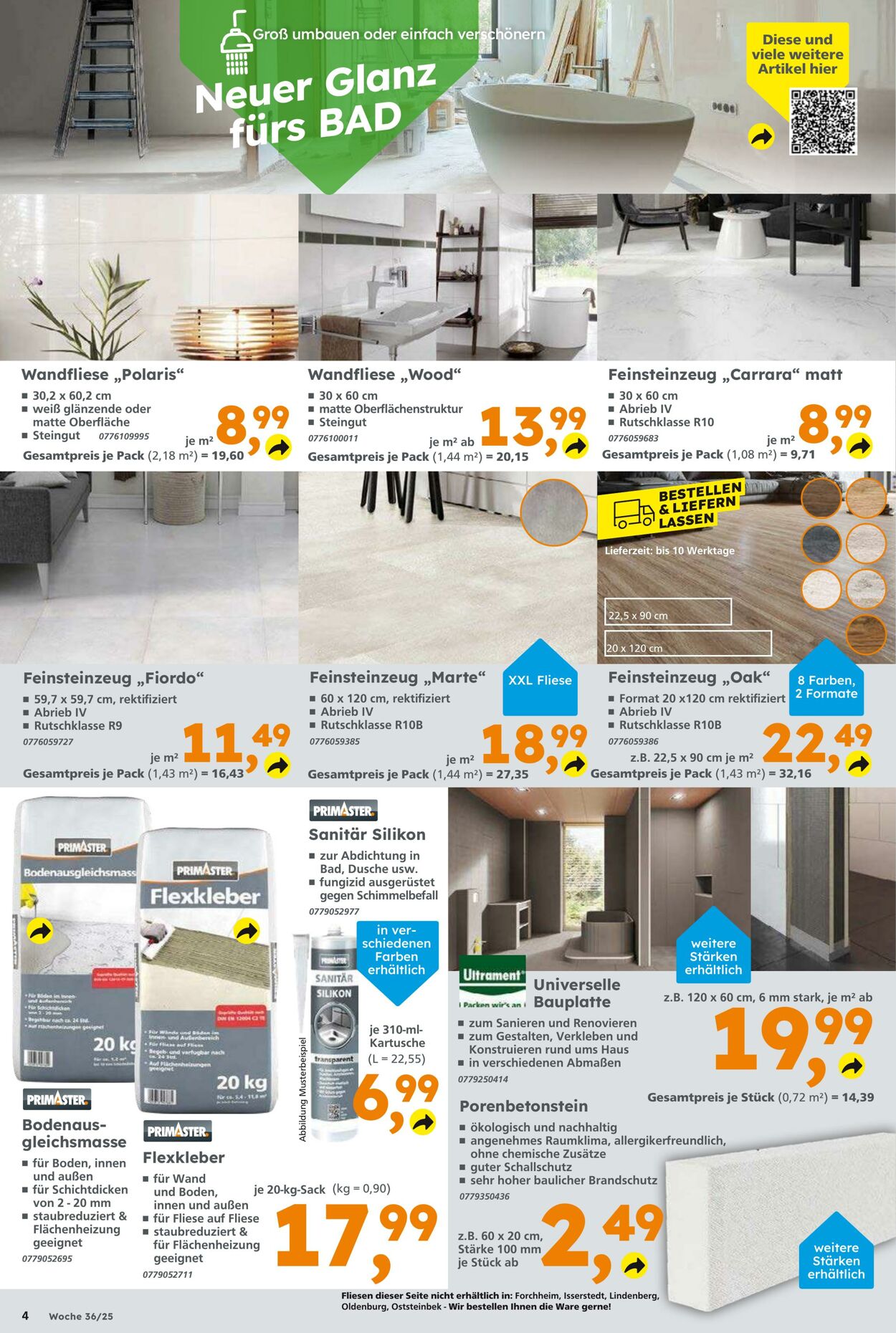 Prospekt Globus Baumarkt 31.08.2025 - 06.09.2025