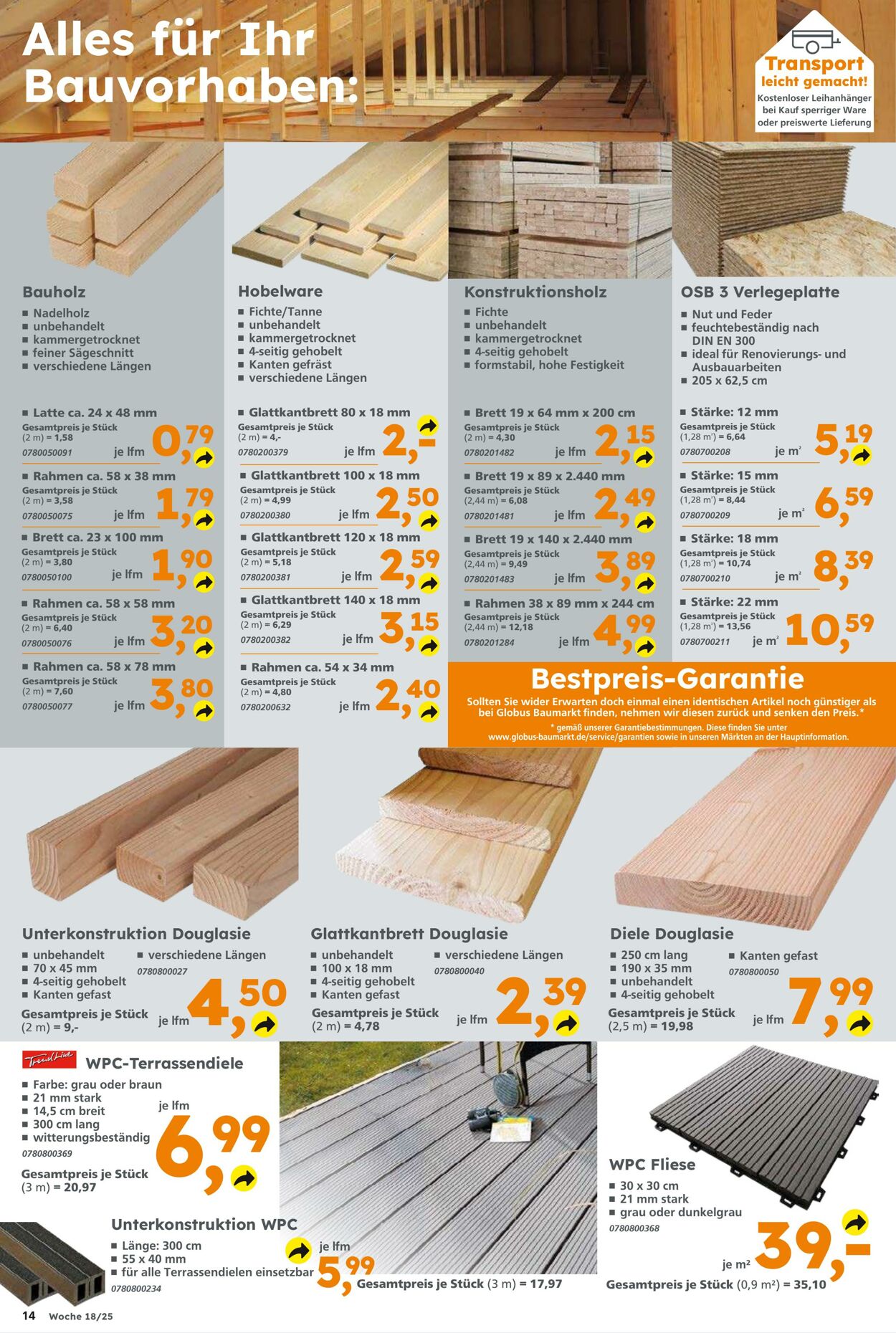 Prospekt Globus Baumarkt 27.04.2025 - 03.05.2025