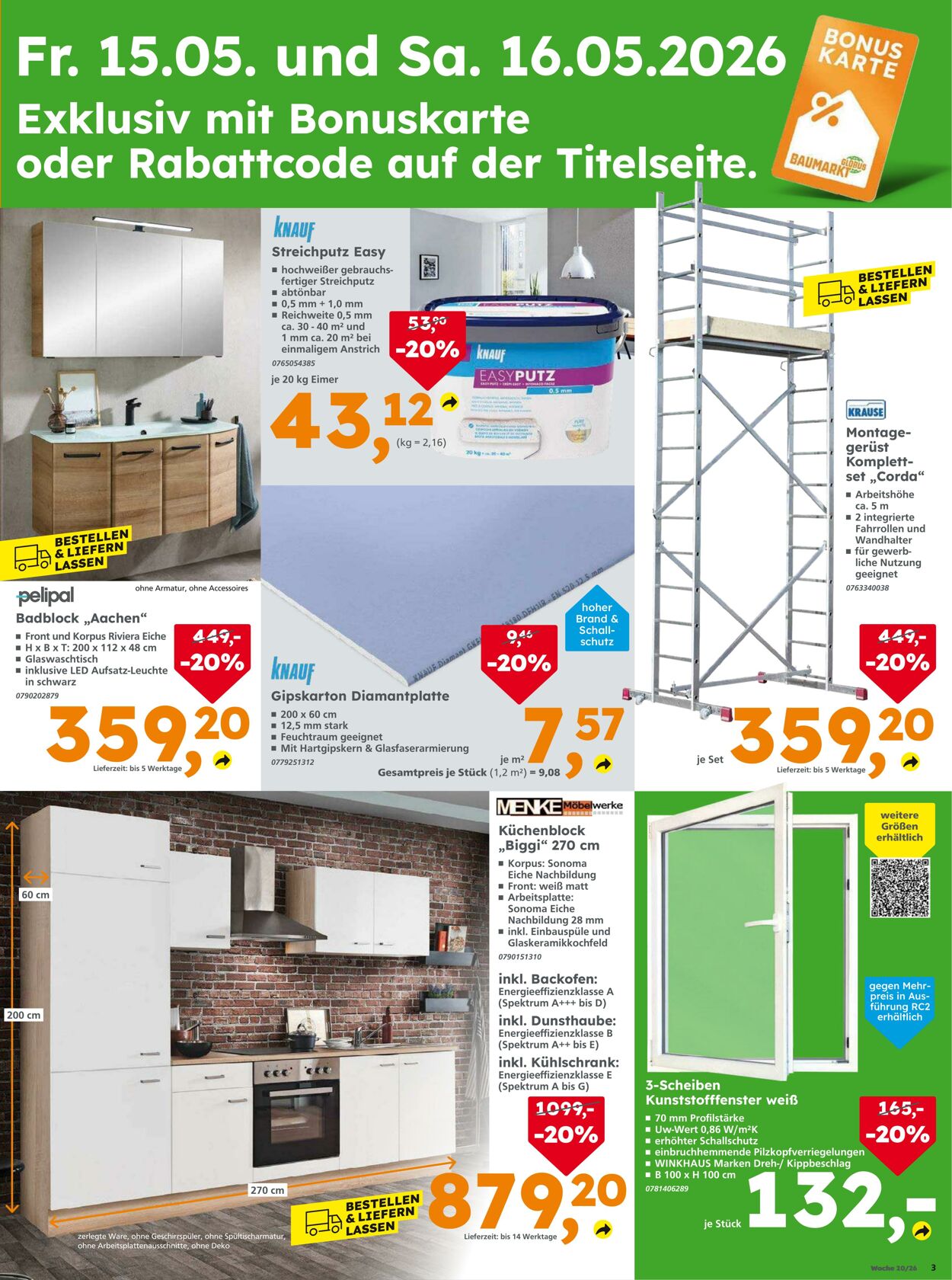 Prospekt Globus Baumarkt 15.05.2026 - 16.05.2026