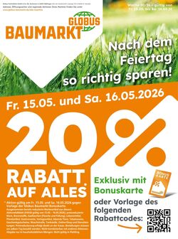 Prospekt Globus Baumarkt 29.03.2026 - 04.04.2026