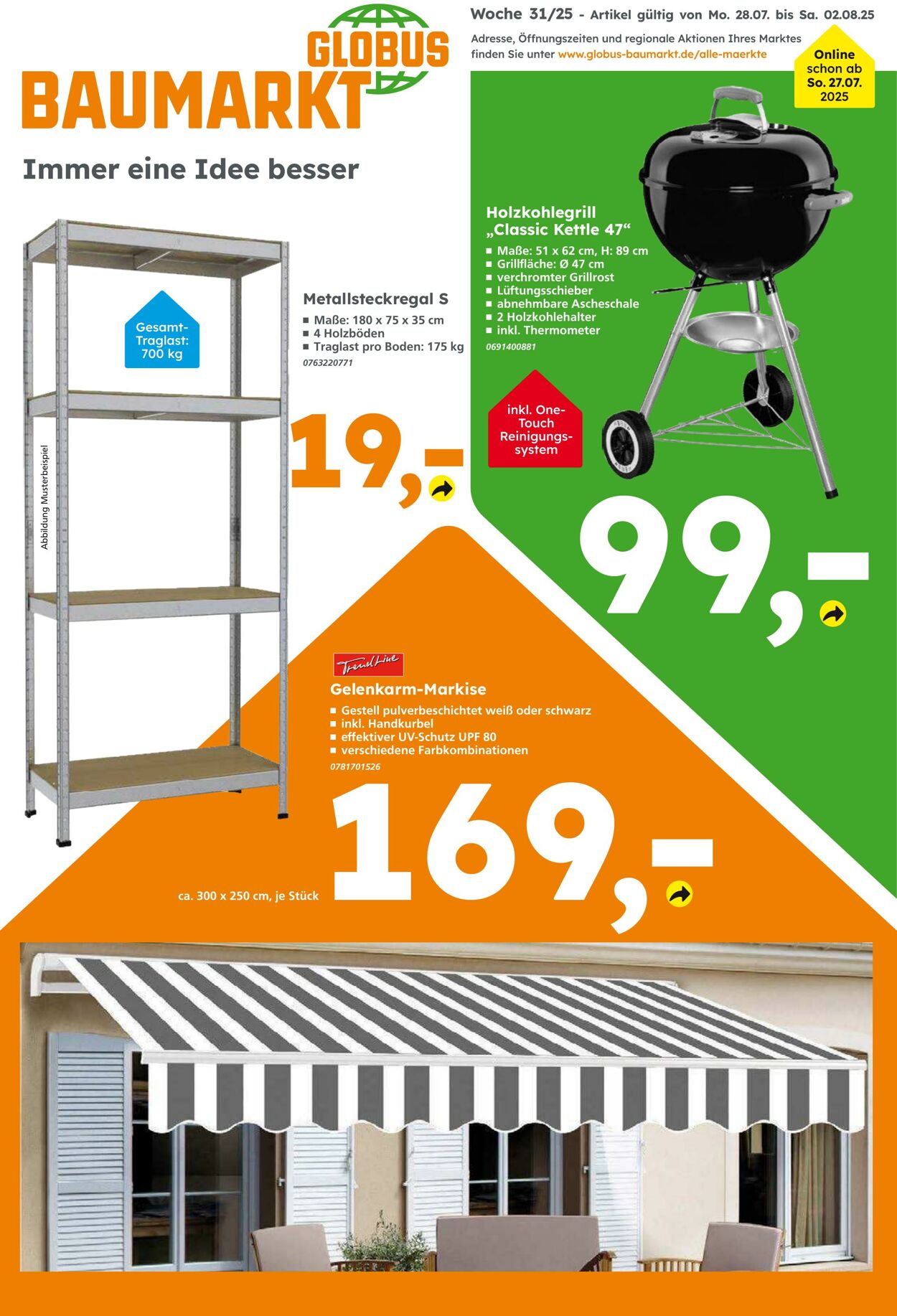 Prospekt Globus Baumarkt 27.07.2025 - 02.08.2025