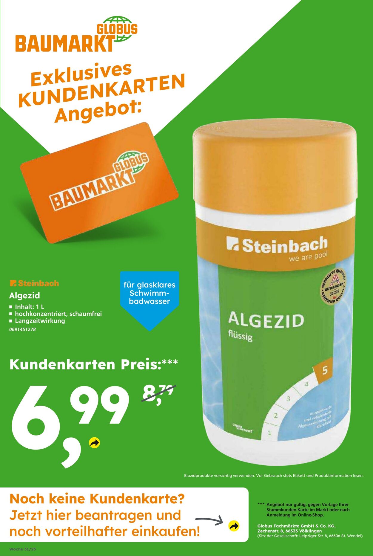 Prospekt Globus Baumarkt 27.07.2025 - 02.08.2025