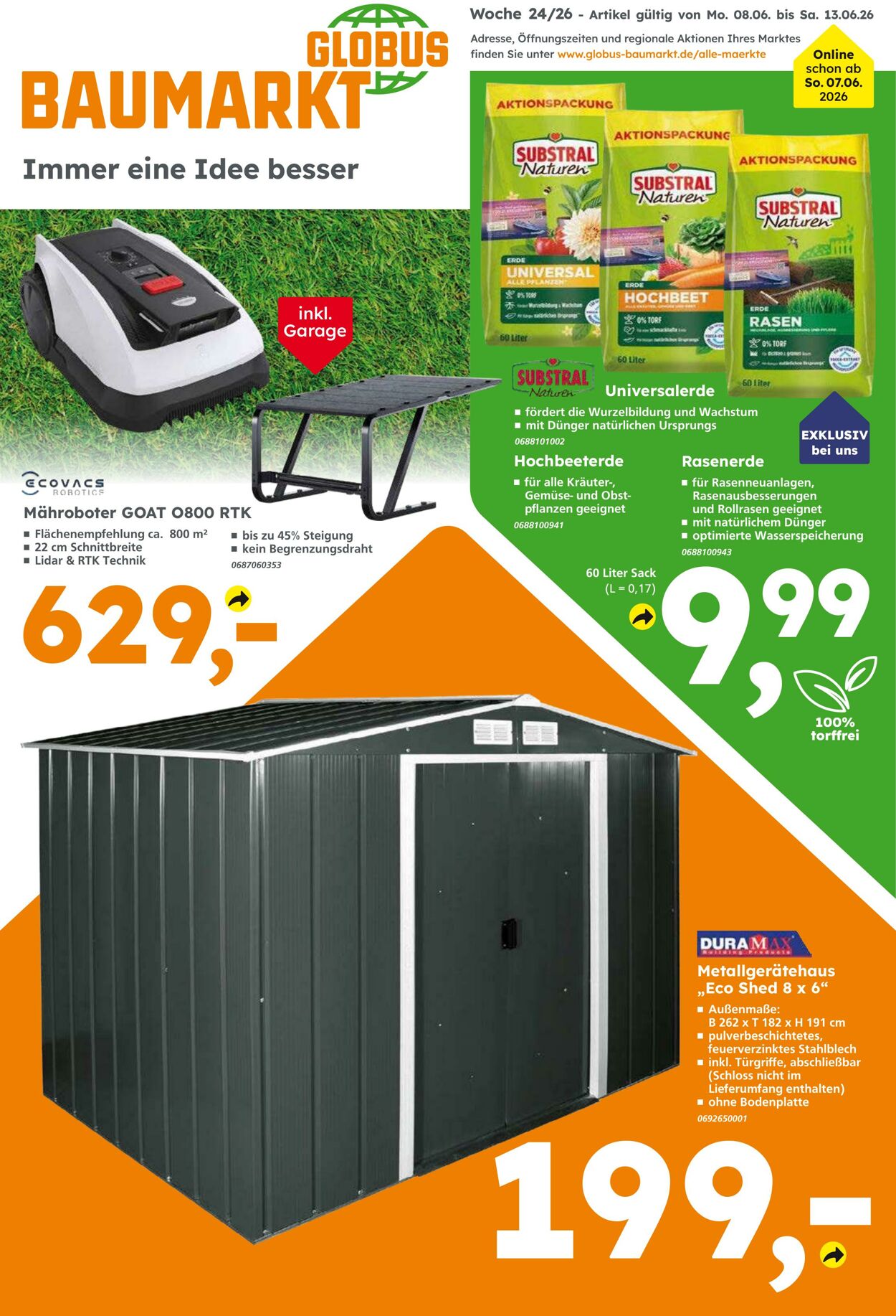 Prospekt Globus Baumarkt 07.06.2026 - 13.06.2026