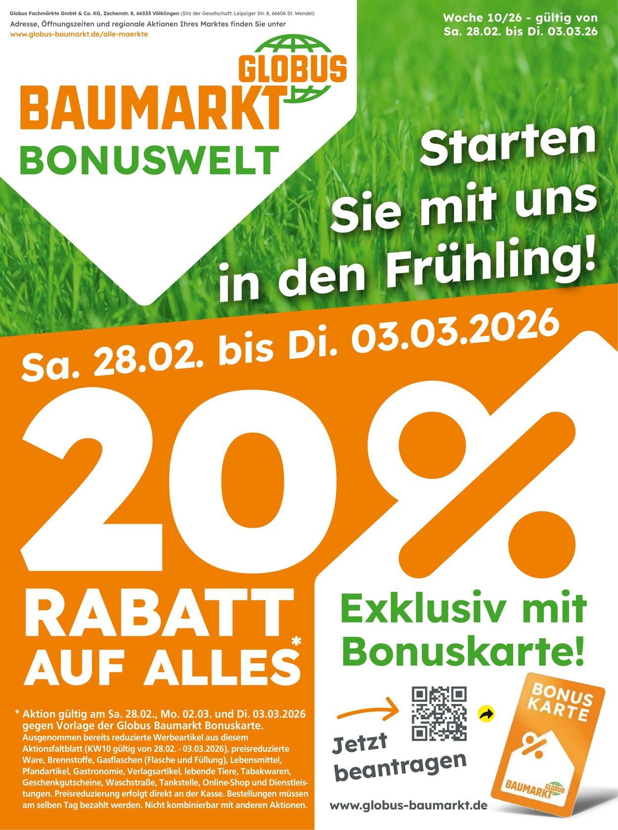 Prospekt Globus Baumarkt 27.02.2026 - 03.03.2026
