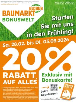 Prospekt Globus Baumarkt 27.02.2026 - 03.03.2026