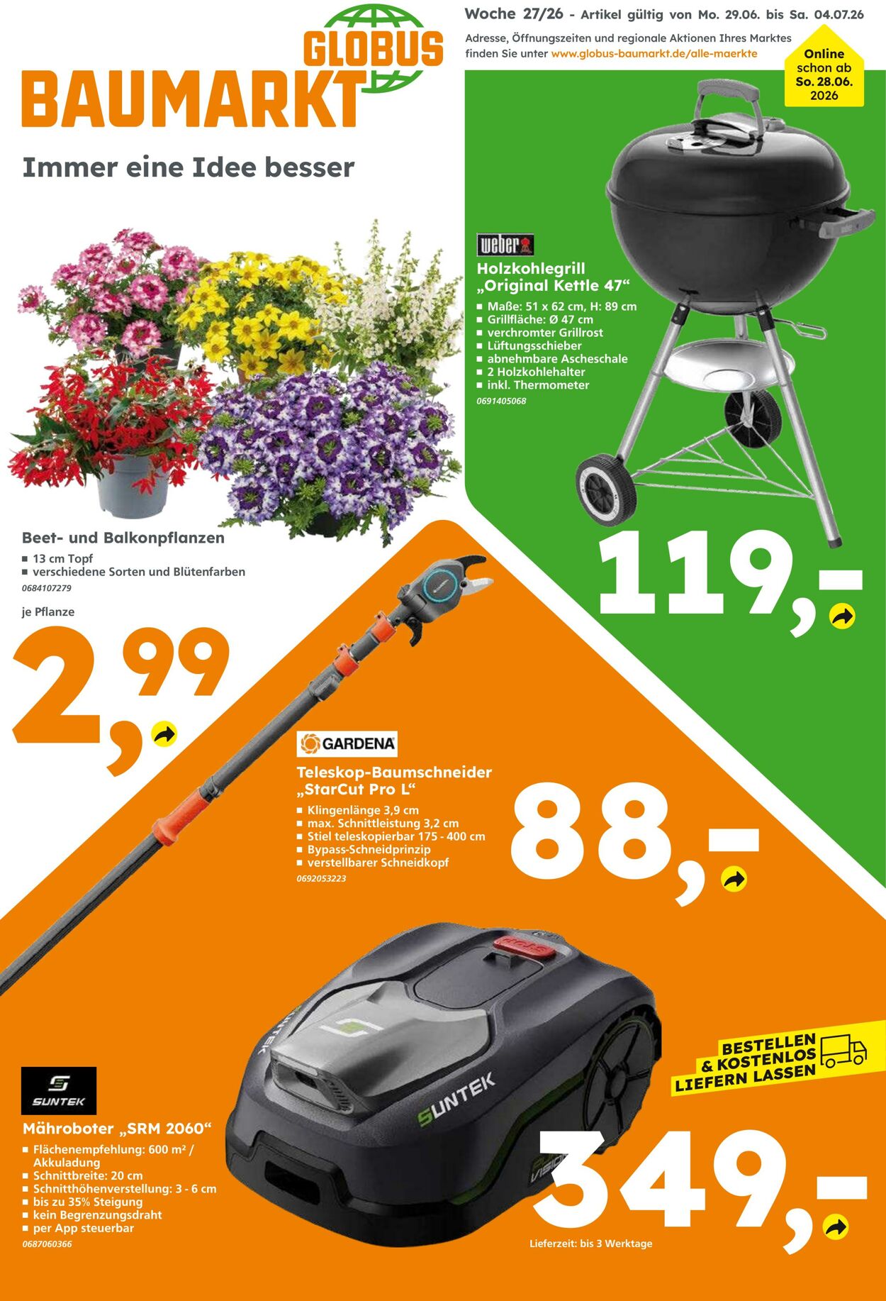 Prospekt Globus Baumarkt 28.06.2026 - 04.07.2026