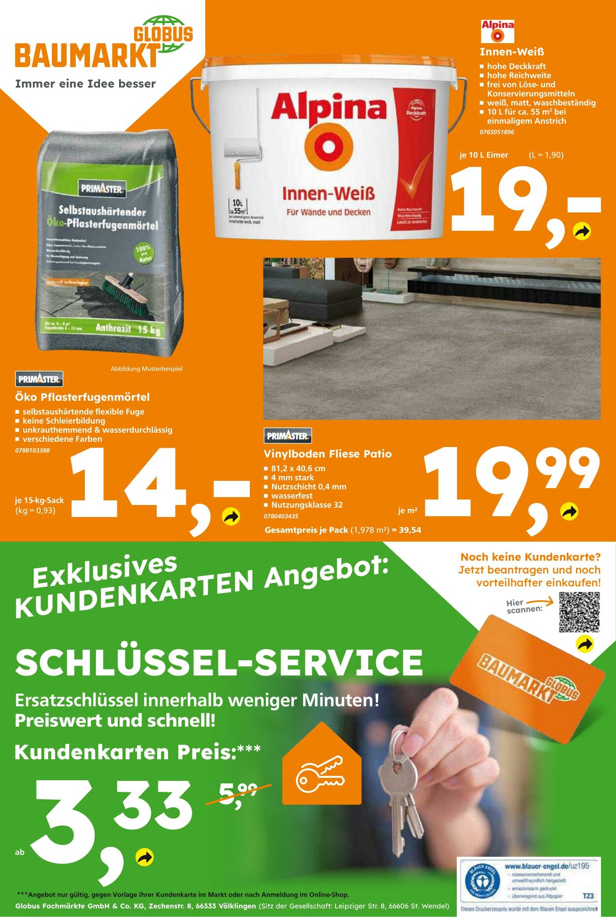 Prospekt Globus Baumarkt 07.09.2025 - 13.09.2025