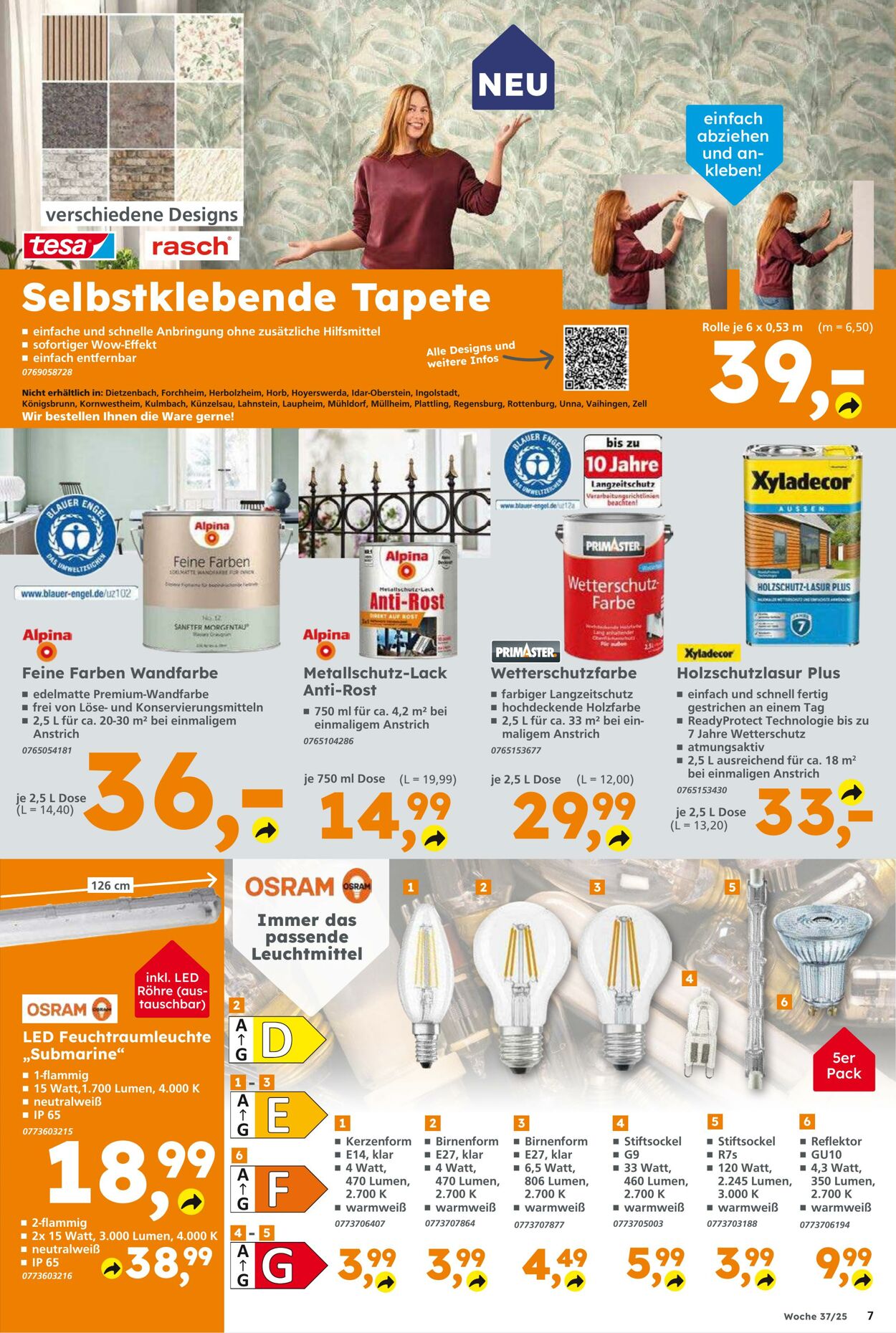 Prospekt Globus Baumarkt 07.09.2025 - 13.09.2025