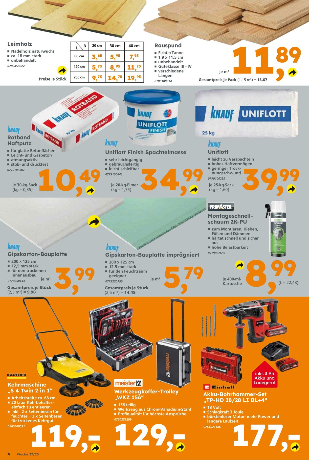 Prospekt Globus Baumarkt 07.09.2025 - 13.09.2025