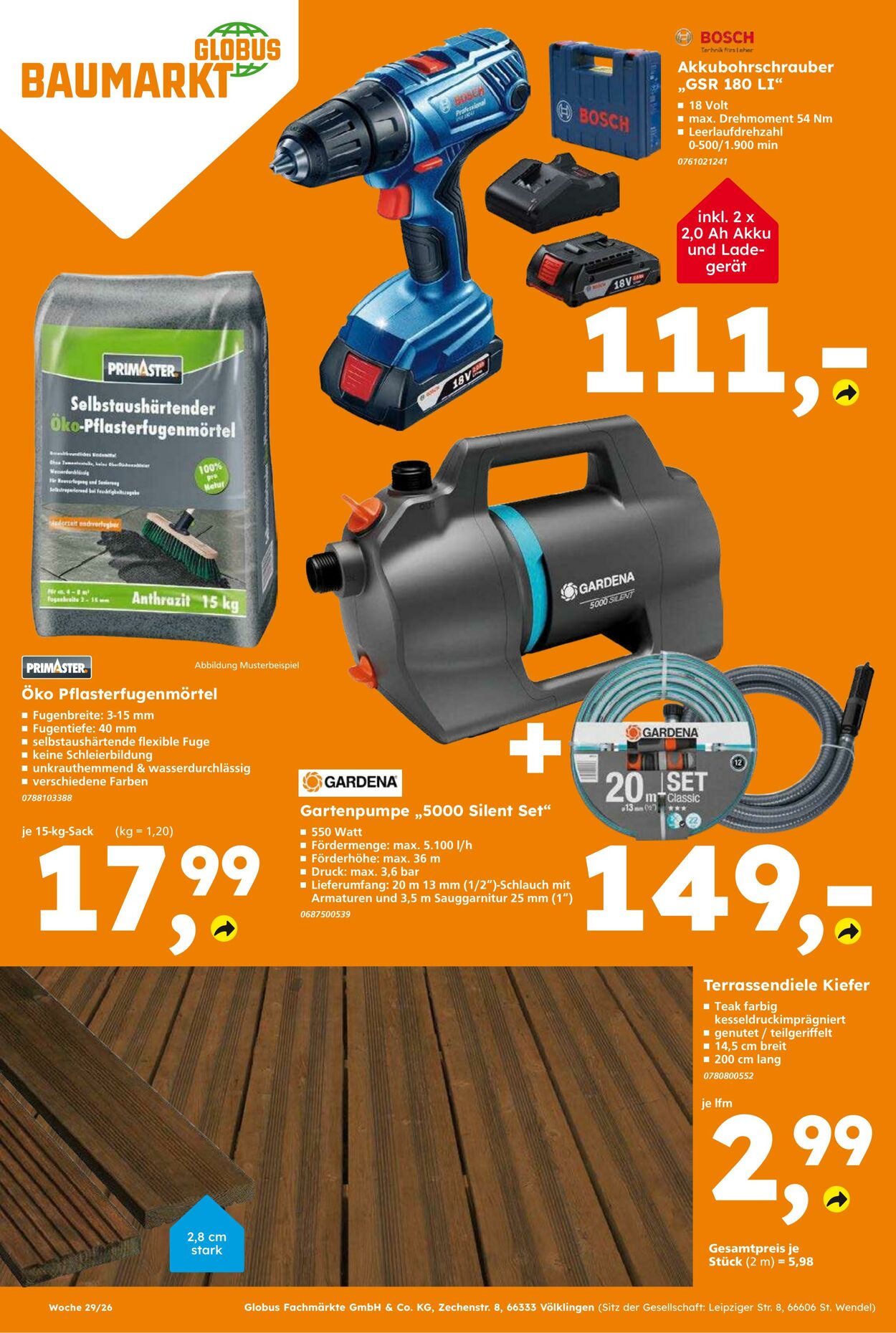 Prospekt Globus Baumarkt 12.07.2026 - 18.07.2026