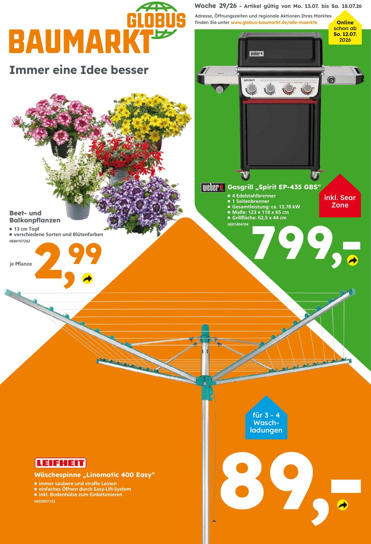 Prospekt Globus Baumarkt 12.07.2026 - 18.07.2026